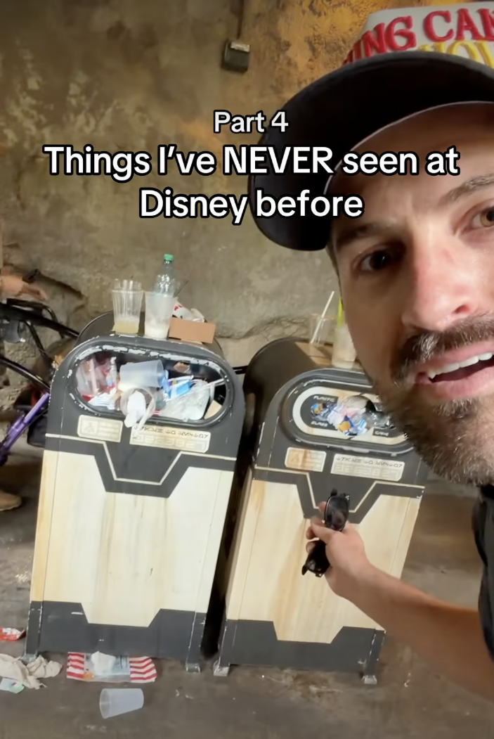 Overflowing Trash Cans in Galaxy's Edge Sparks Conversation on Park Cleanliness