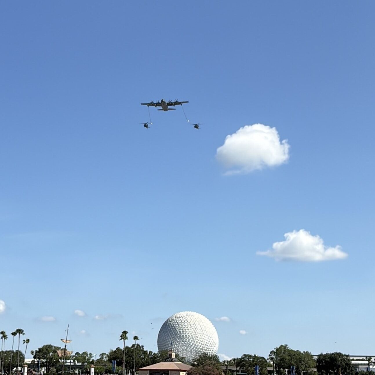 Air Force Flyover at Magic Kingdom for America's 250th Independence Day