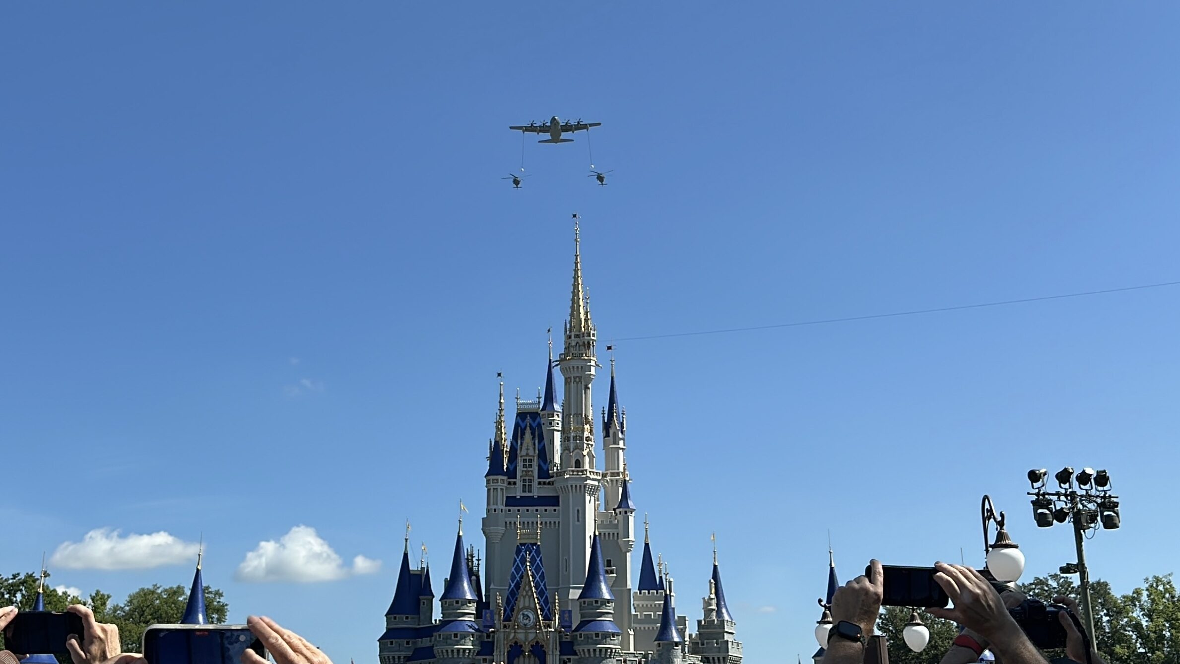 Air Force Flyover at Magic Kingdom for America's 250th Independence Day