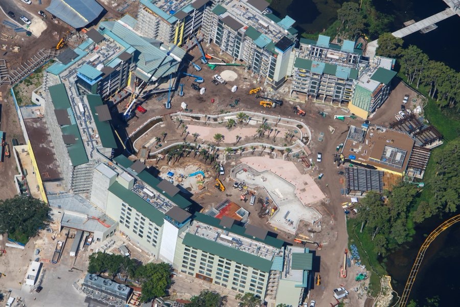 Lakeshore Lodge construction site view