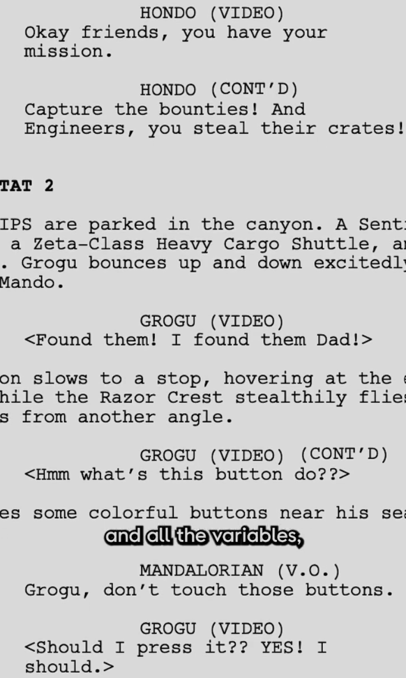 Behind the scenes look at the creation of the script for the new Mandalorian mission for Millenium Falcon: Smuggler's Run.