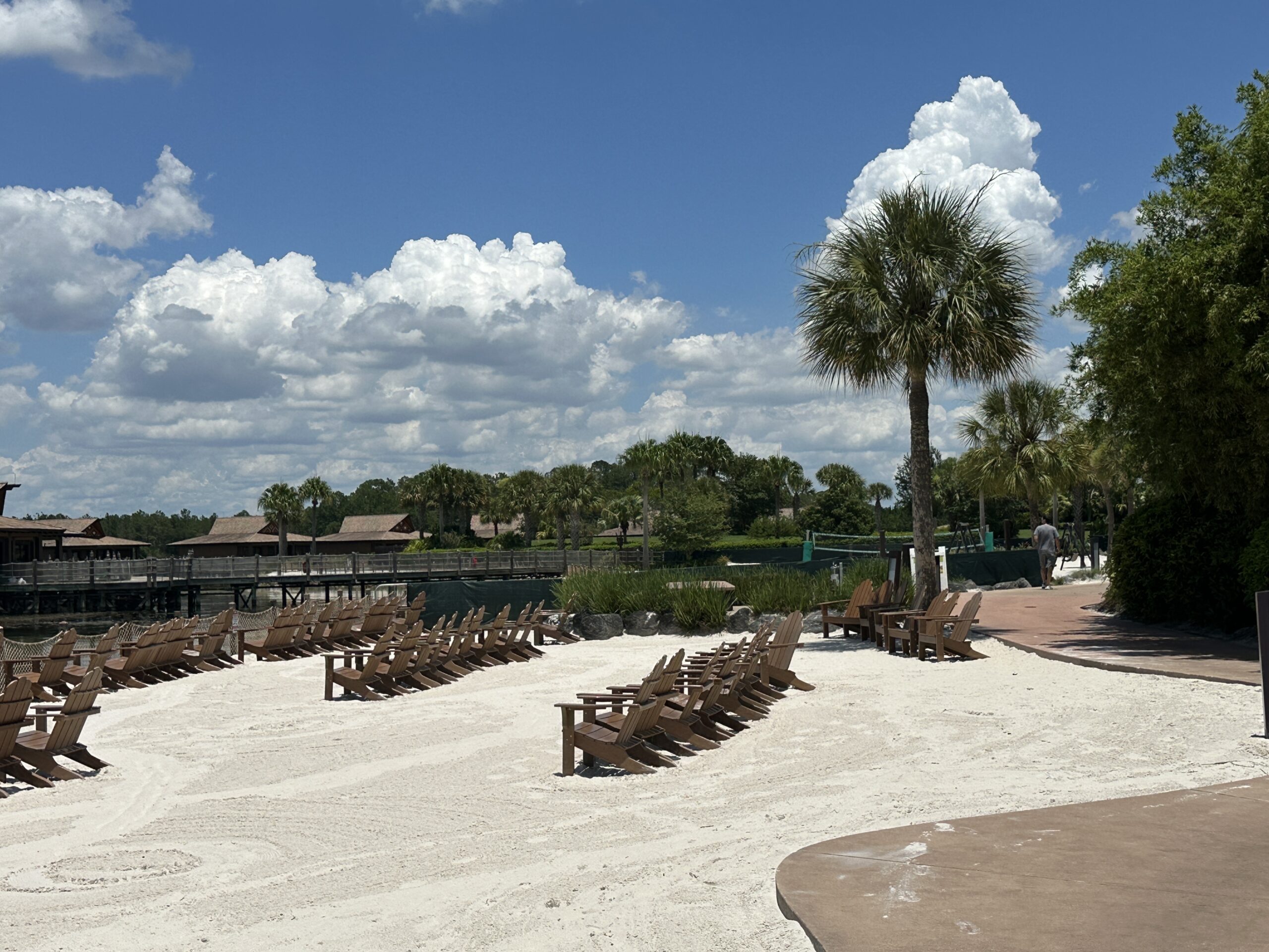 During our visit today, July 3, we were informed that wristbands are being placed in guest rooms at Disney's Polynesian Village Resort. Beach access, seemingly for this weekend, is restricted to hotel guests only.