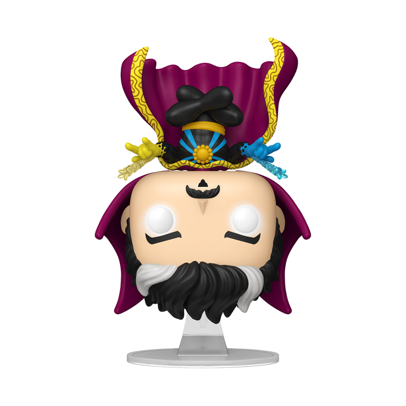 With a stand, this Funko shows Doctor Strange upside down, shooting yellow and blue webs out of each of his hands.