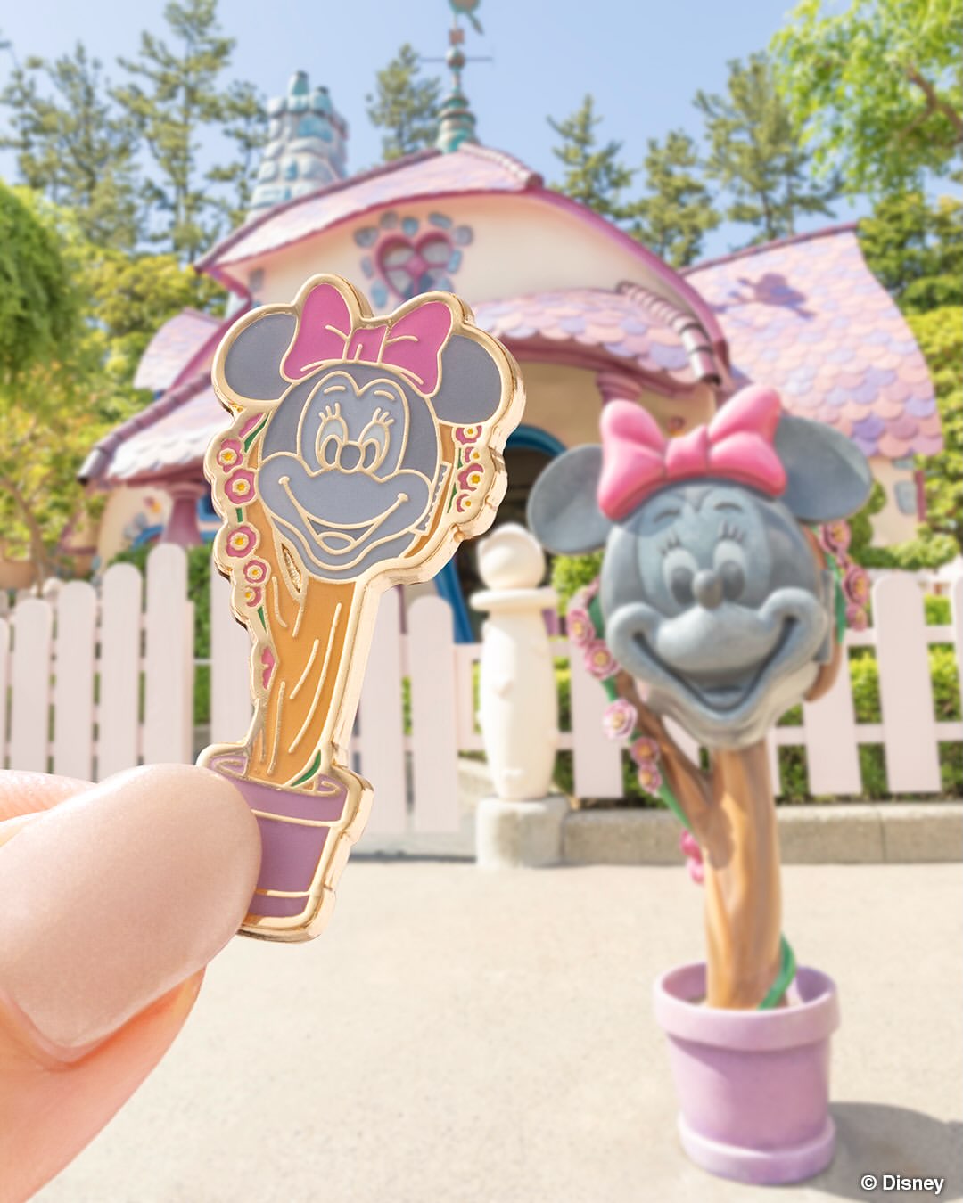 Designs include the Mickey waffle-shaped Great American Waffle Co. sign from World Bazaar, Minnie's mailbox and Mickey's radio from Toontown, and Rocky from Monsters, Inc. Ride & Go Seek in Tomorrowland.