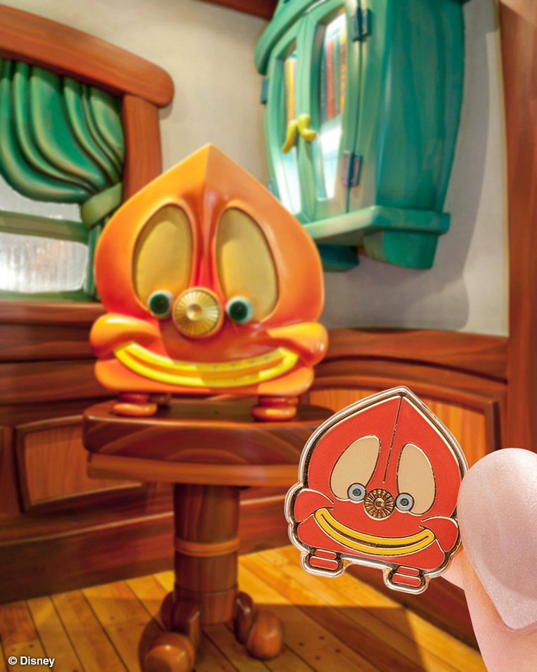 Designs include the Mickey waffle-shaped Great American Waffle Co. sign from World Bazaar, Minnie's mailbox and Mickey's radio from Toontown, and Rocky from Monsters, Inc. Ride & Go Seek in Tomorrowland.
