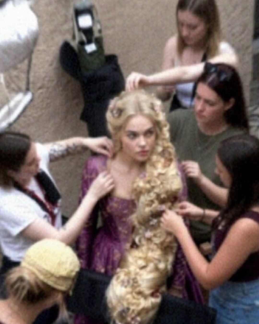 First Look at Teagan Croft as Live-Action Rapunzel, Milo Manheim as Flynn Rider