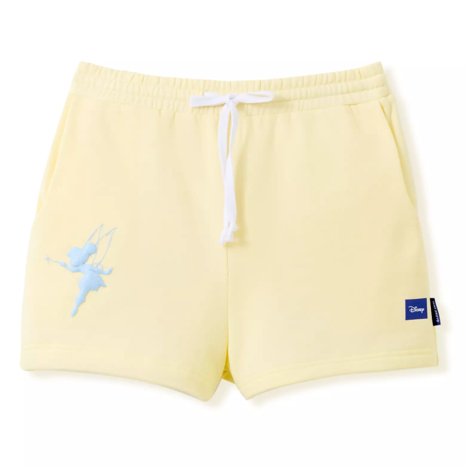 These shorts are identical to the ones above but have a light blue Tinker Bell image on the bottom right-hand side.
