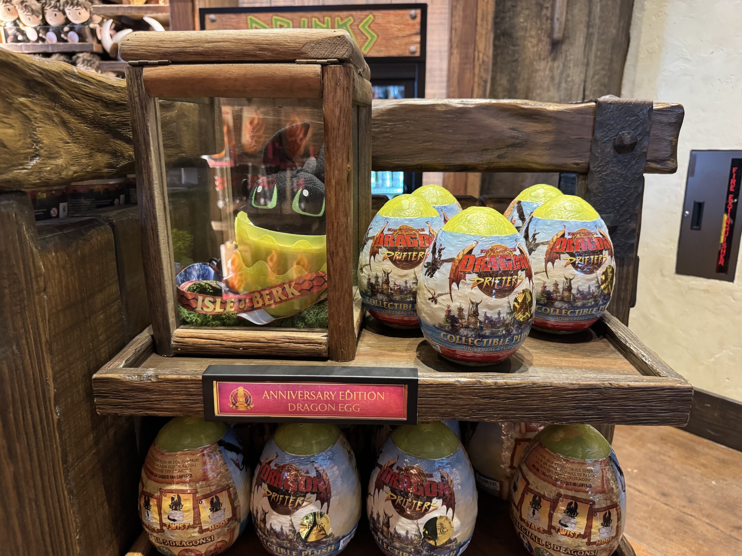 Hatch your own dragon in this anniversary edition dragon egg. The egg has an "anniversary edition" gold sticker on the front.