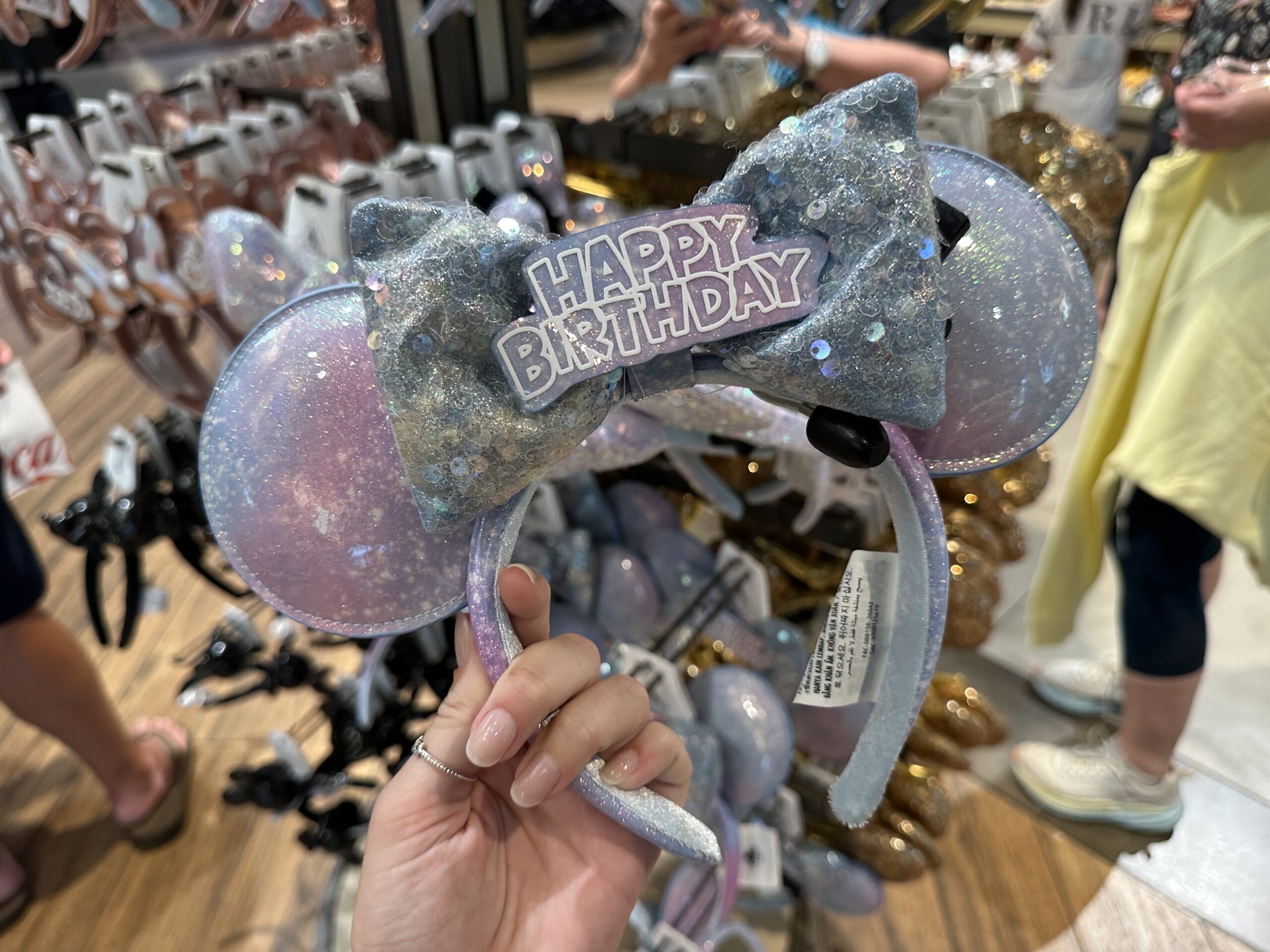 "Happy Birthday" Minnie Ear Headband - $36.99