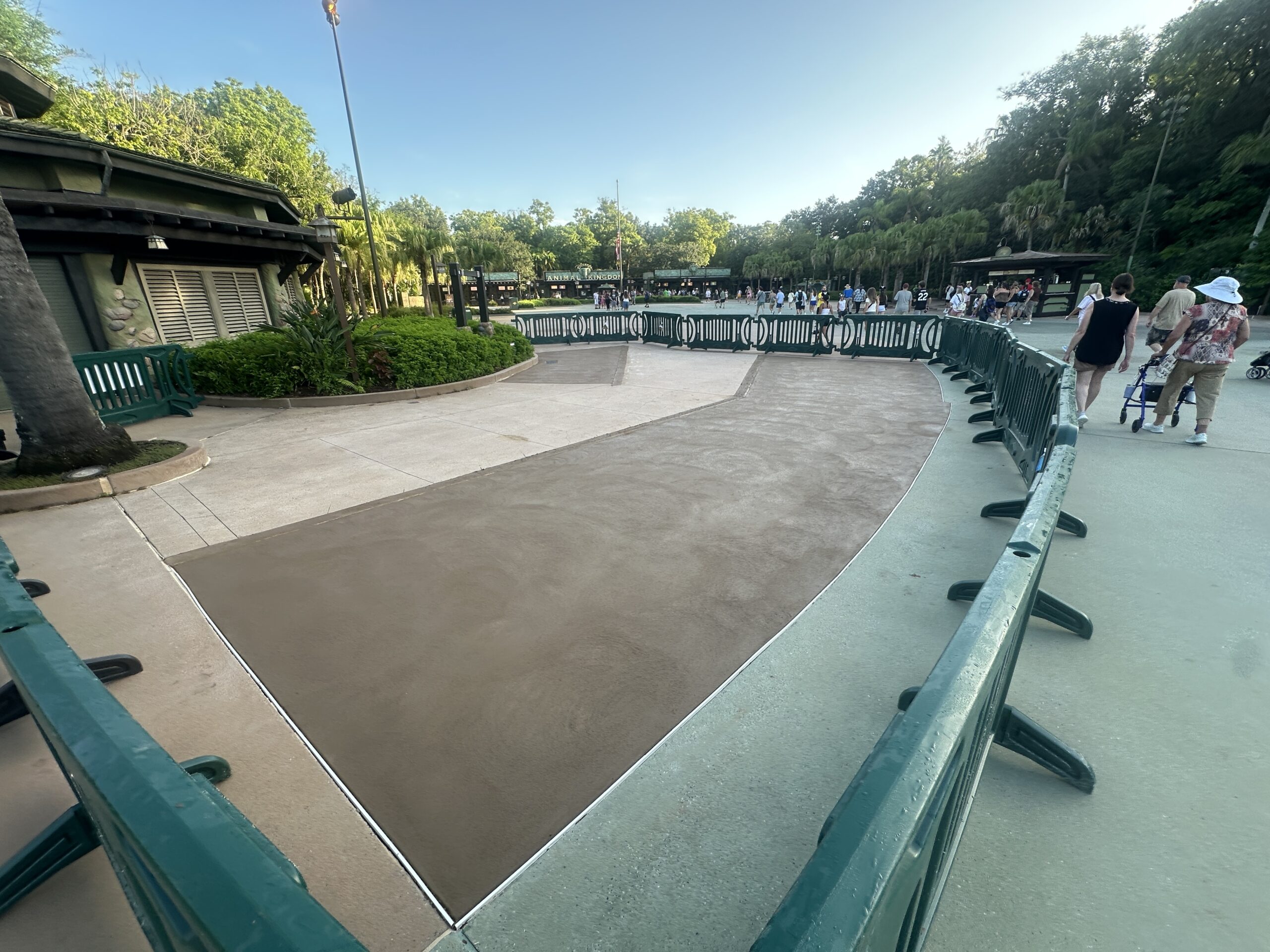 Pavement Replacement Begins at Disney's Animal Kingdom Entrance