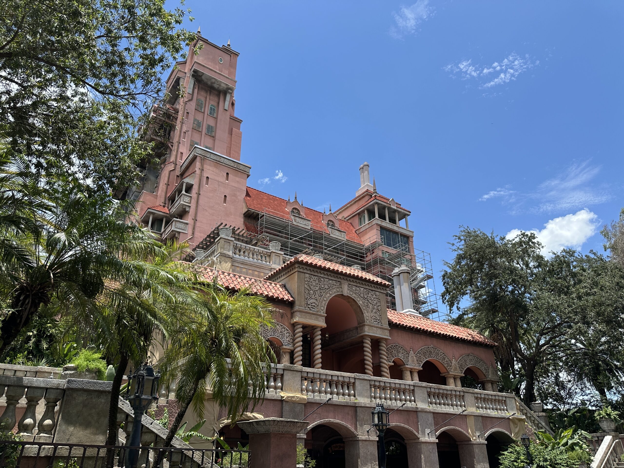 Tower of Terror Scaffolding Expands at Disney's Hollywood Studios