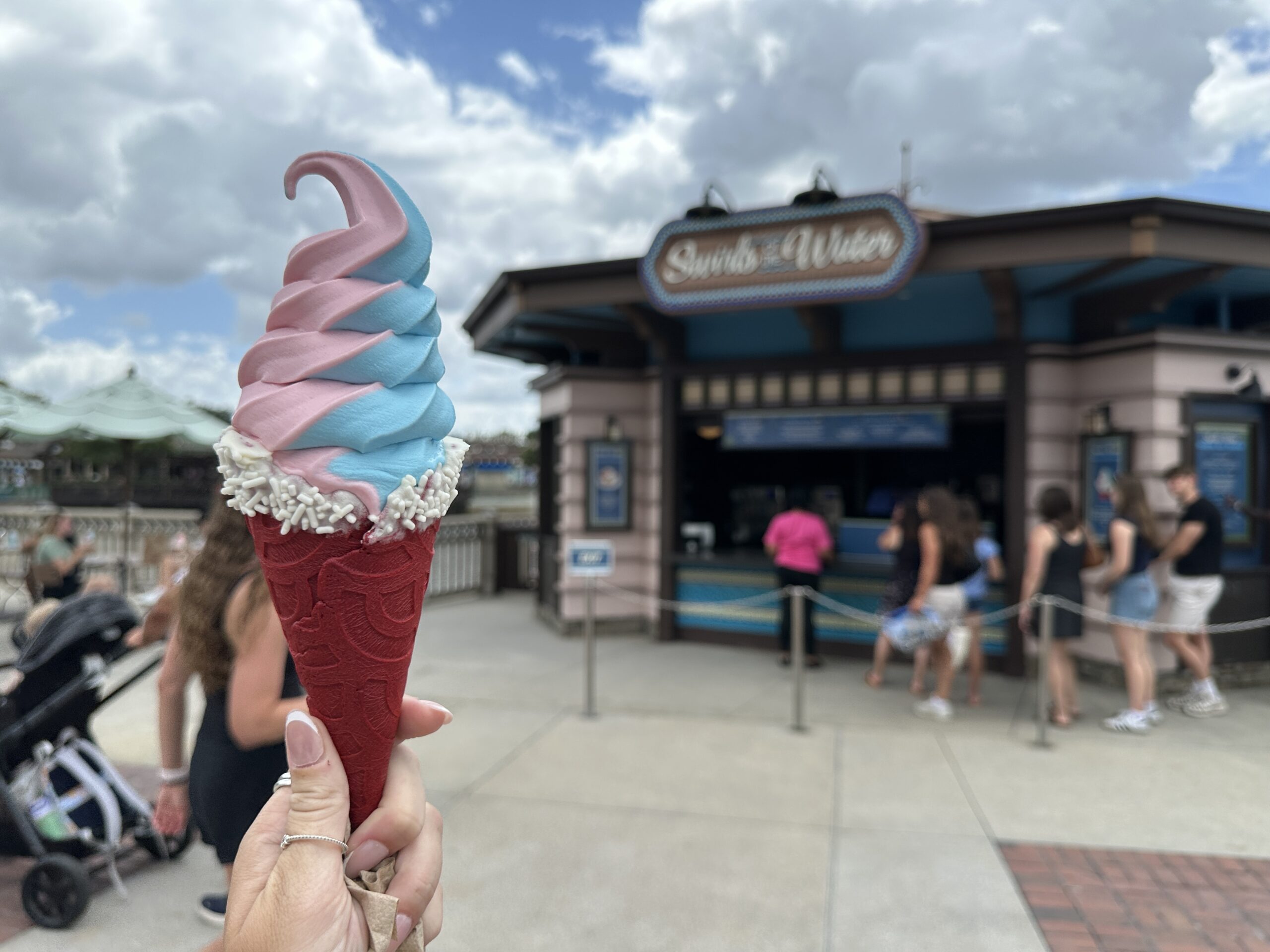 Strawberry-Cotton Candy Cone - $7.29