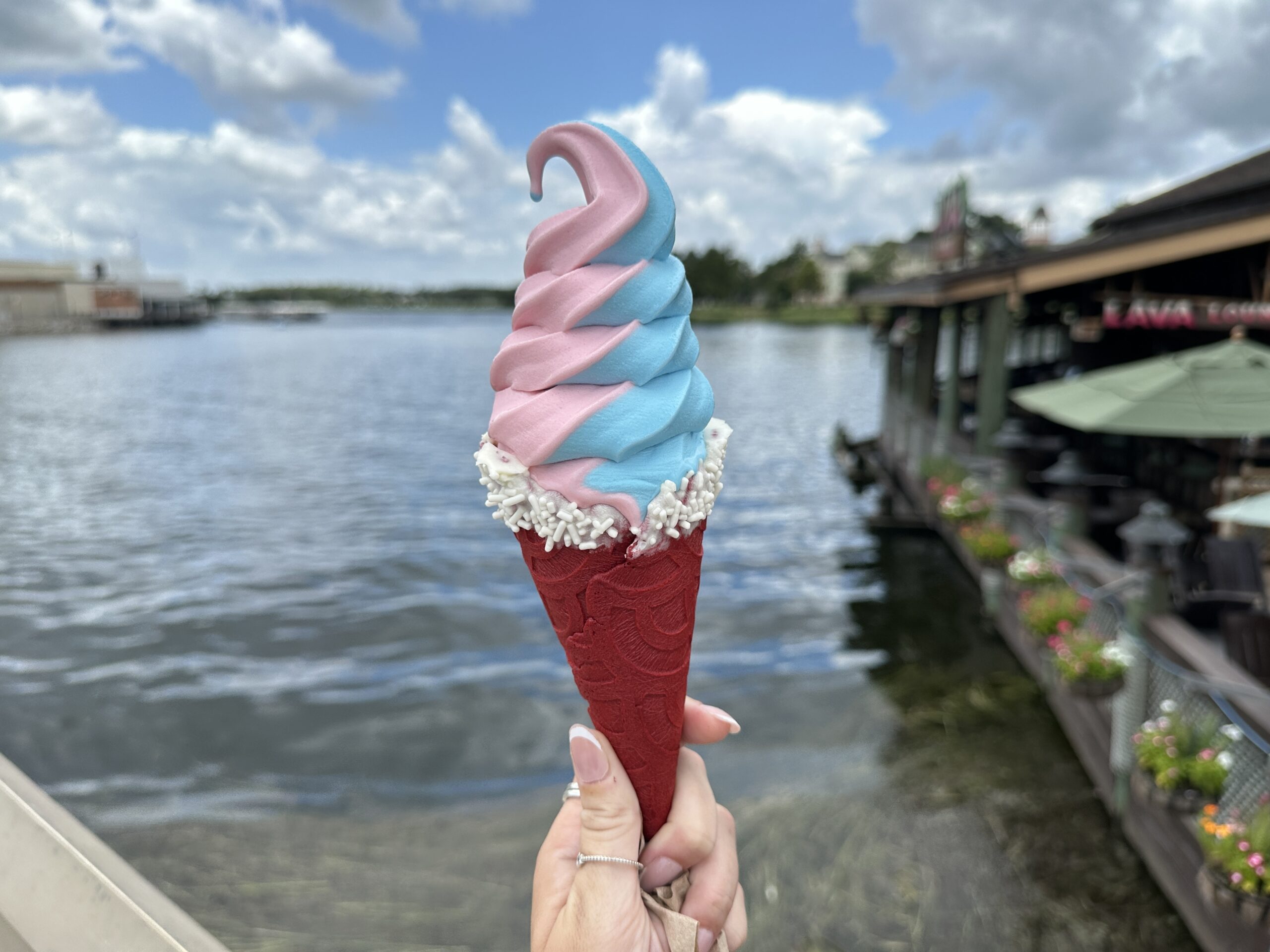 Strawberry-Cotton Candy Cone - $7.29