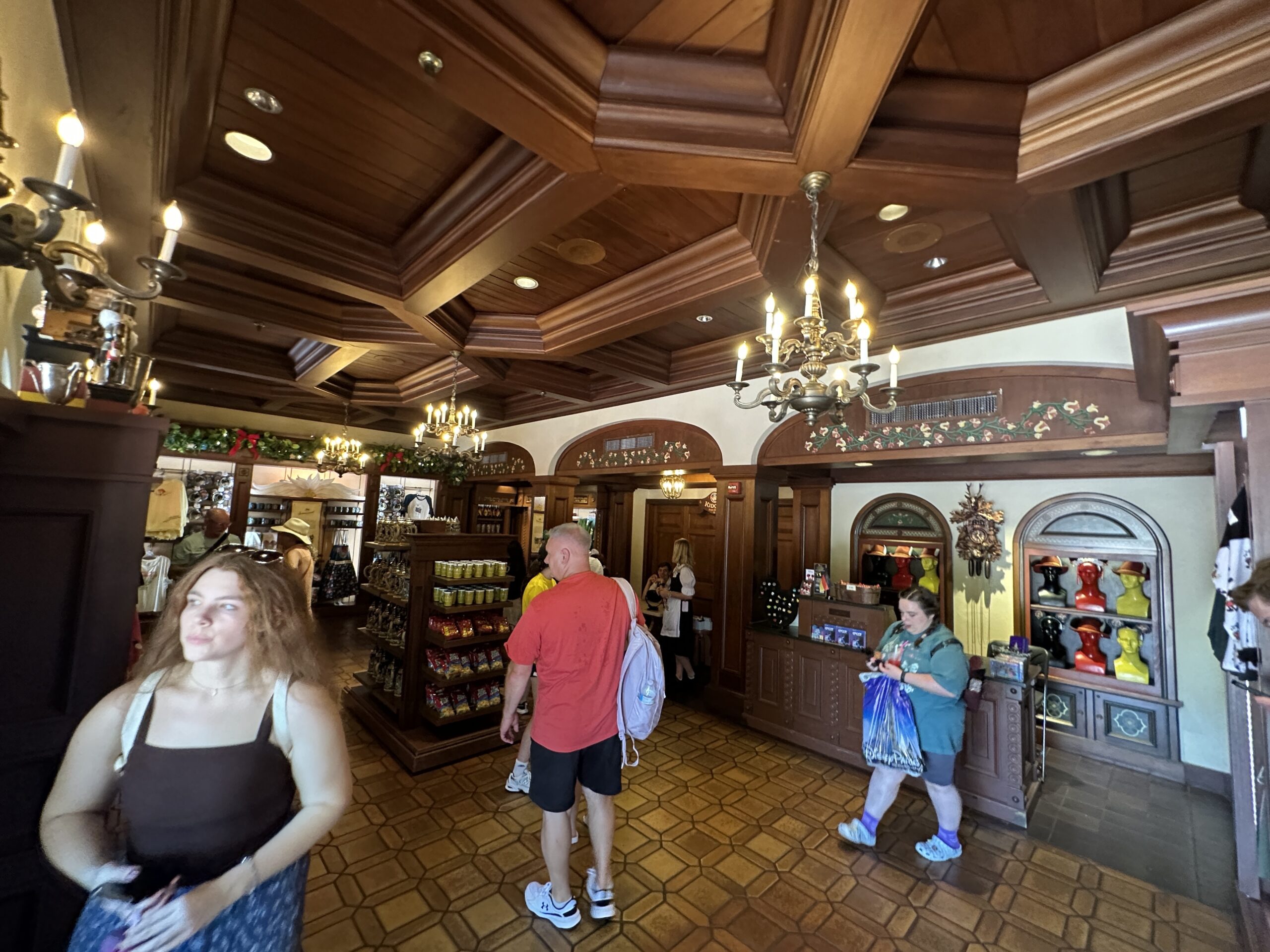 Der Teddybar and Volkunst Clocks and Crafts in EPCOT's Germany pavilion are closed for refurbishment. Das Kaufhaus, which is connected to the other two shops, remains open.