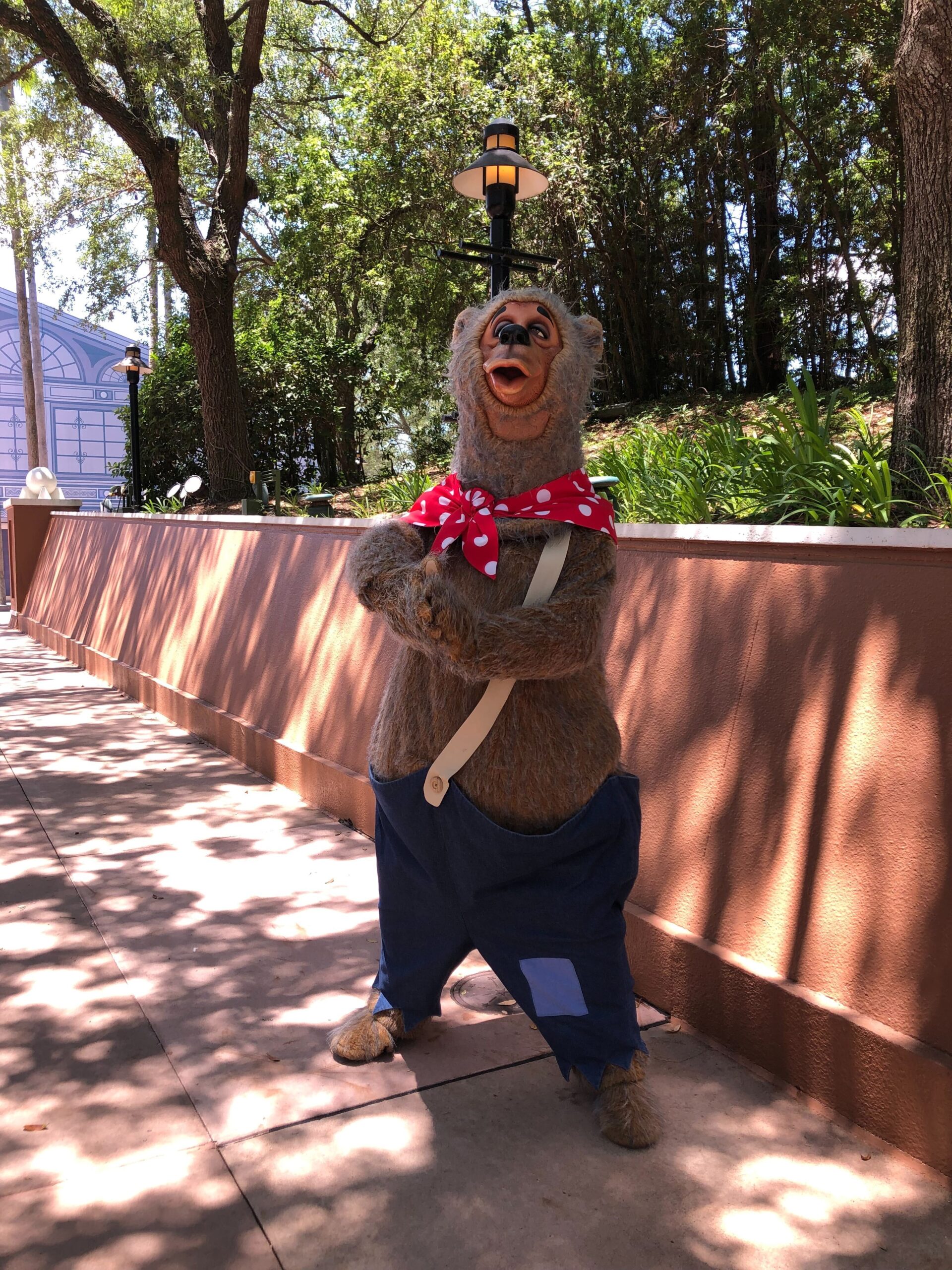 The Country Bear formerly known as Liver Lips McGrowl had a surprise meet and greet at EPCOT on Friday, July 3.