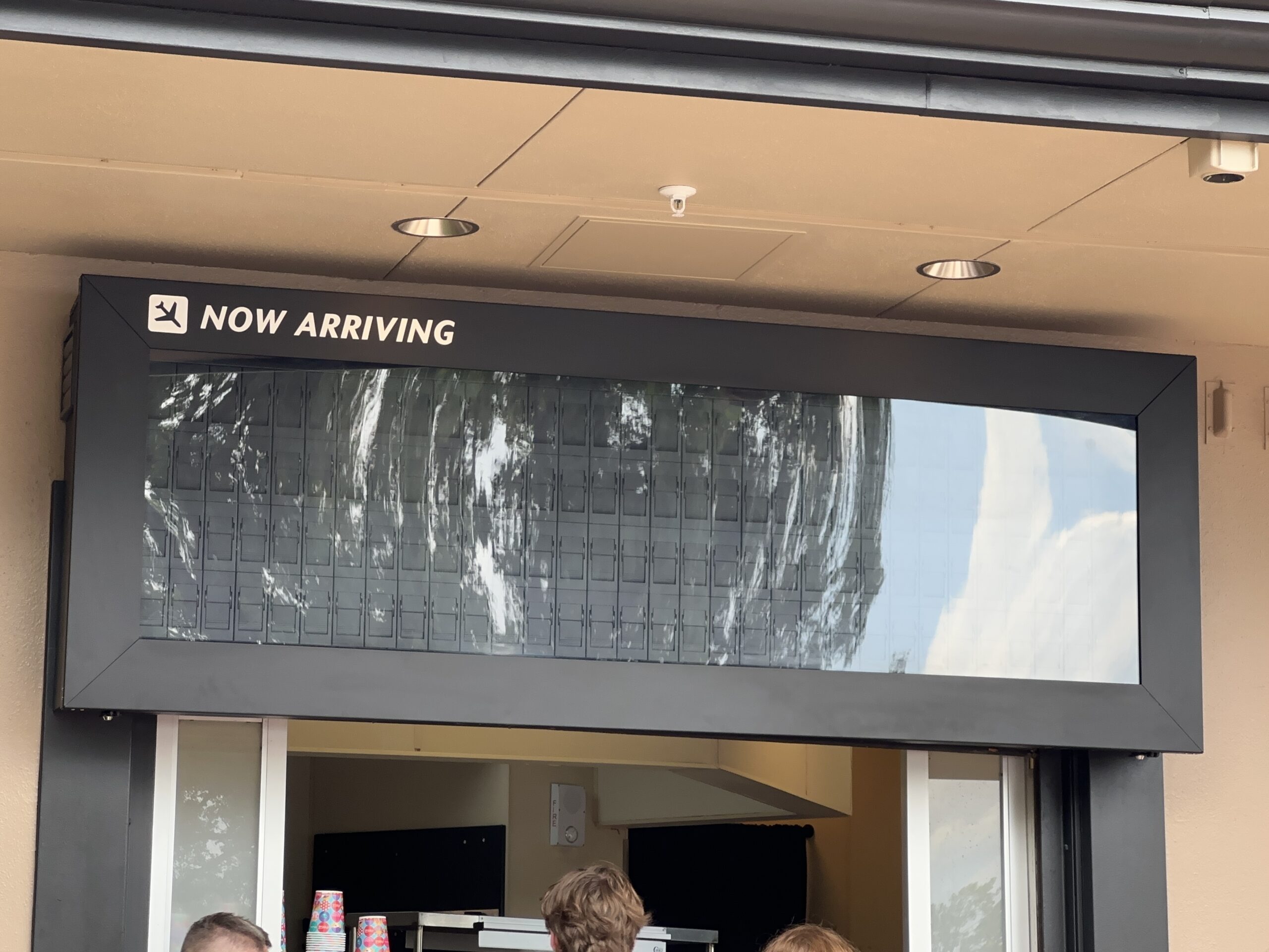 The brand-new split flap airport-style sign at La Poutinerie in EPCOT is already failing after a week.