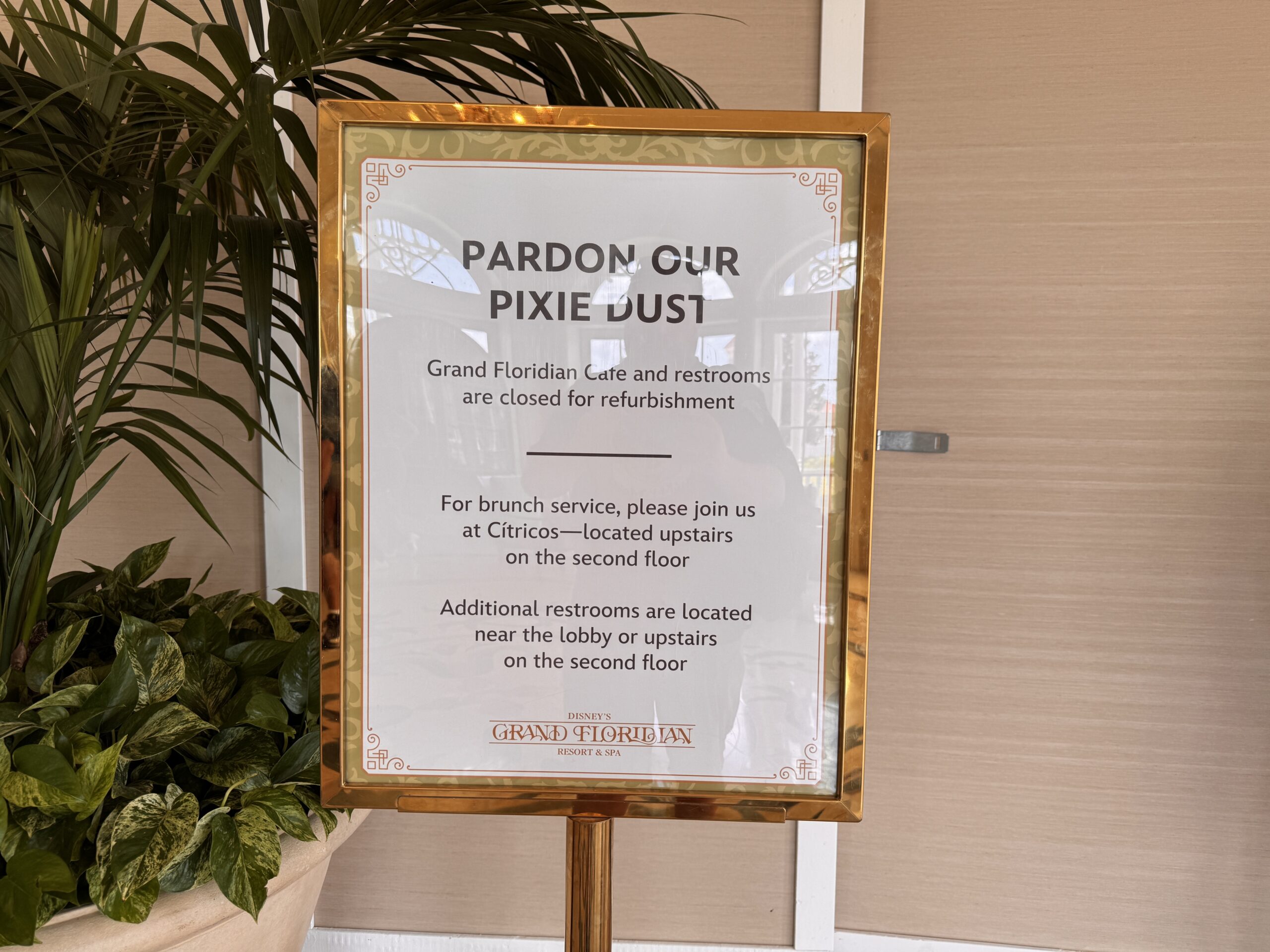 Grand Floridian Café at Disney’s Grand Floridian Resort is now closed for a months-long refurbishment.
