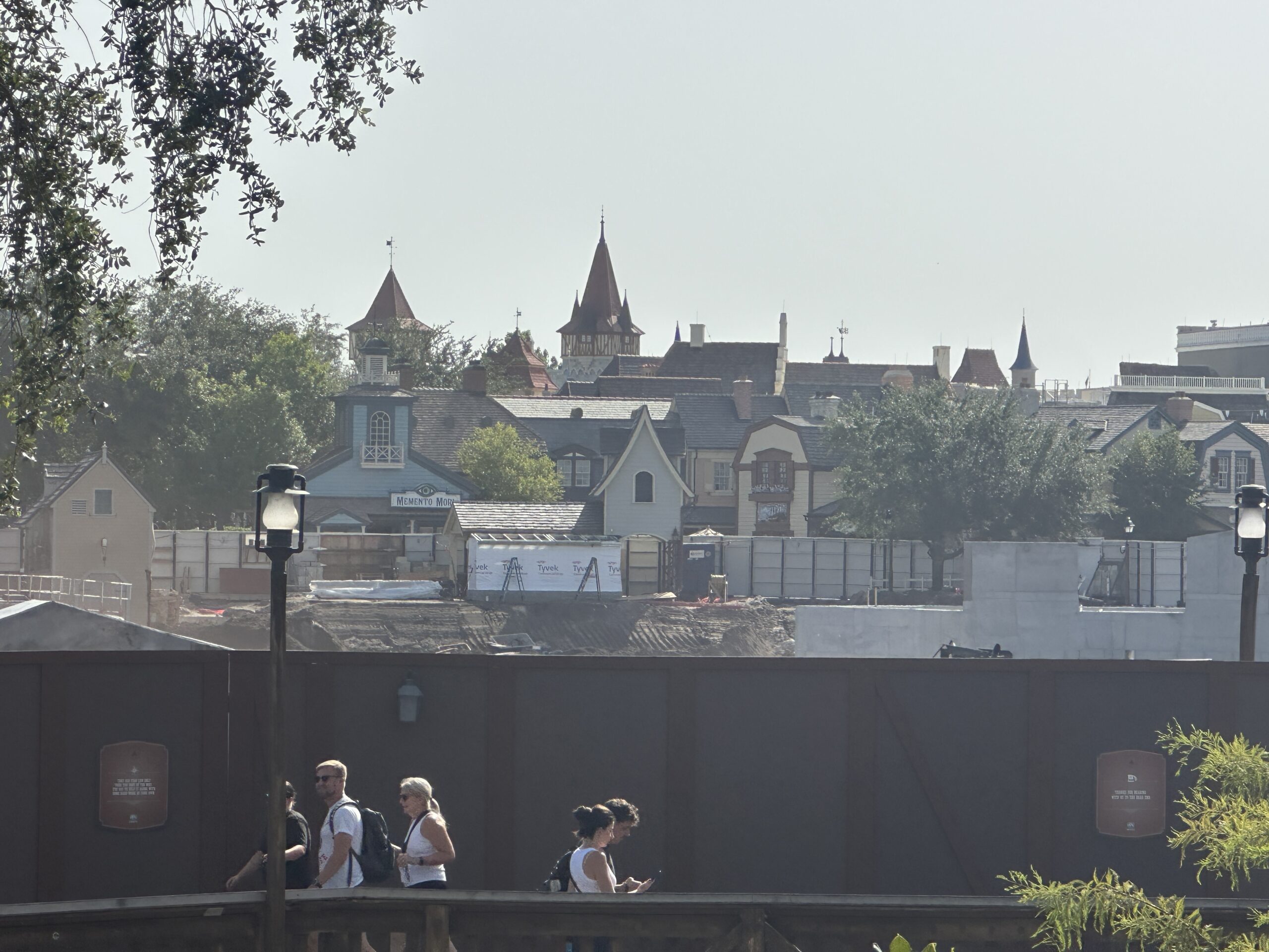 Work continues on the Cars-themed Piston Peak National Park in Frontierland at Magic Kingdom.