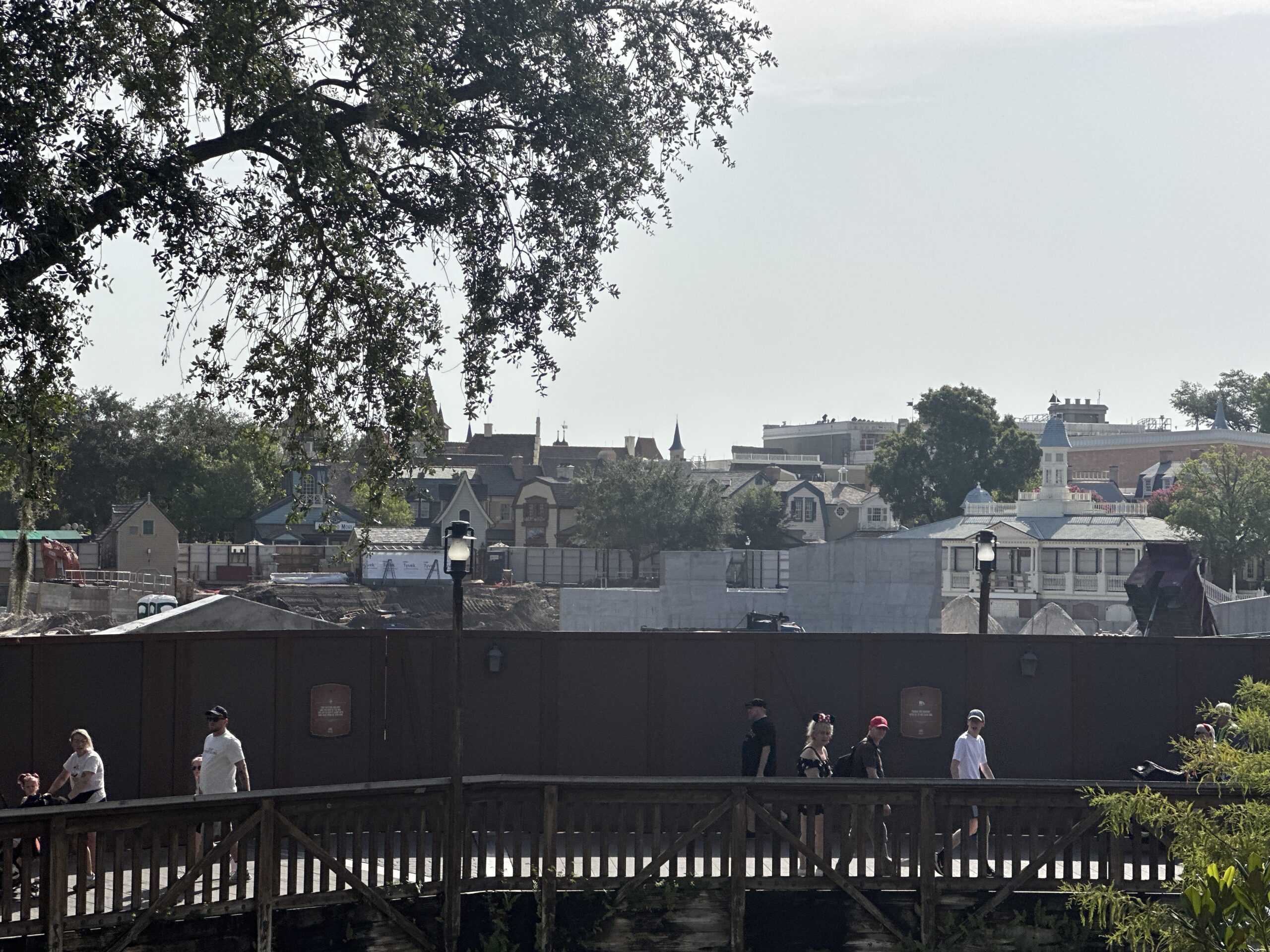 Work continues on the Cars-themed Piston Peak National Park in Frontierland at Magic Kingdom.