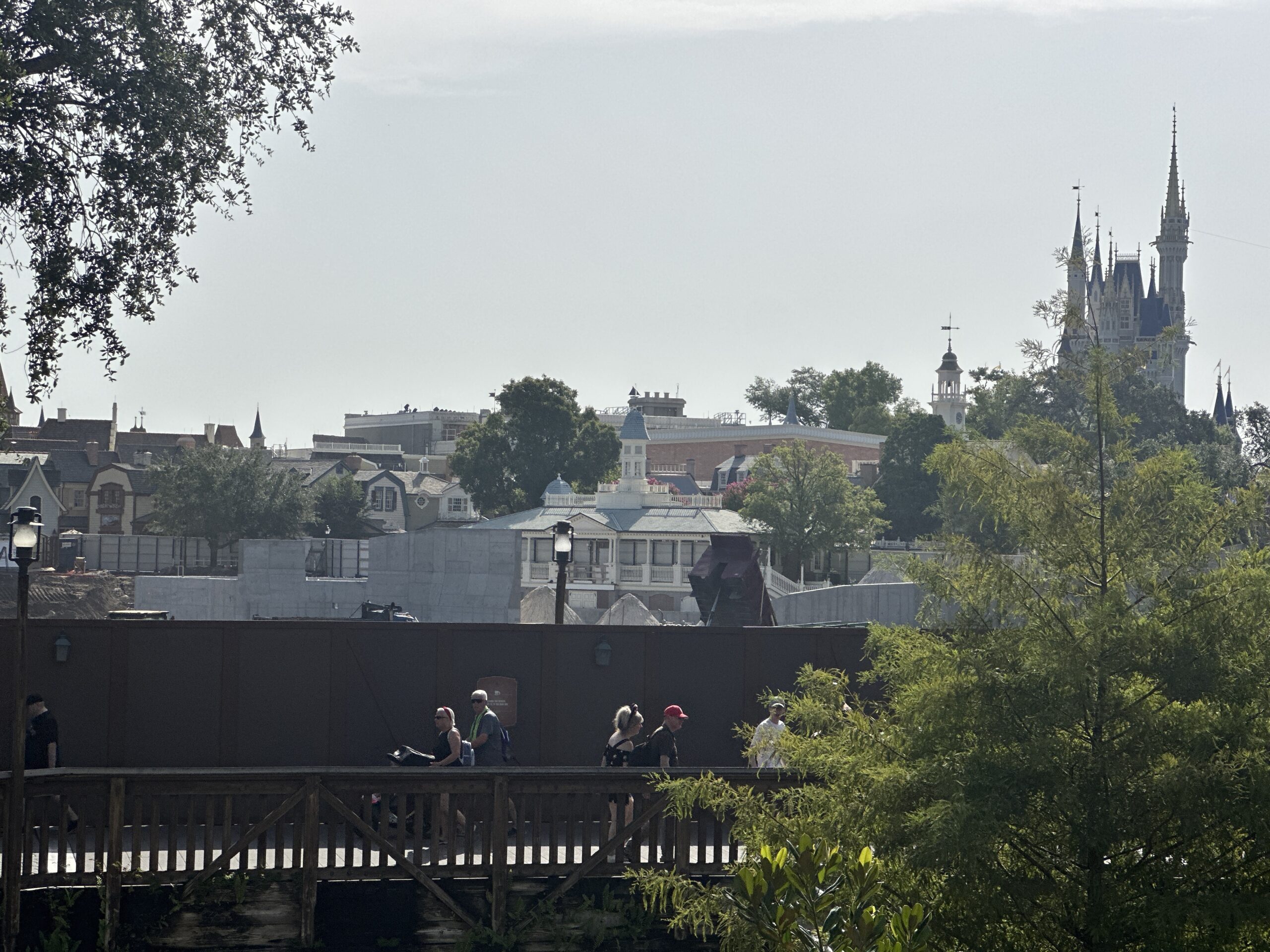 Work continues on the Cars-themed Piston Peak National Park in Frontierland at Magic Kingdom.