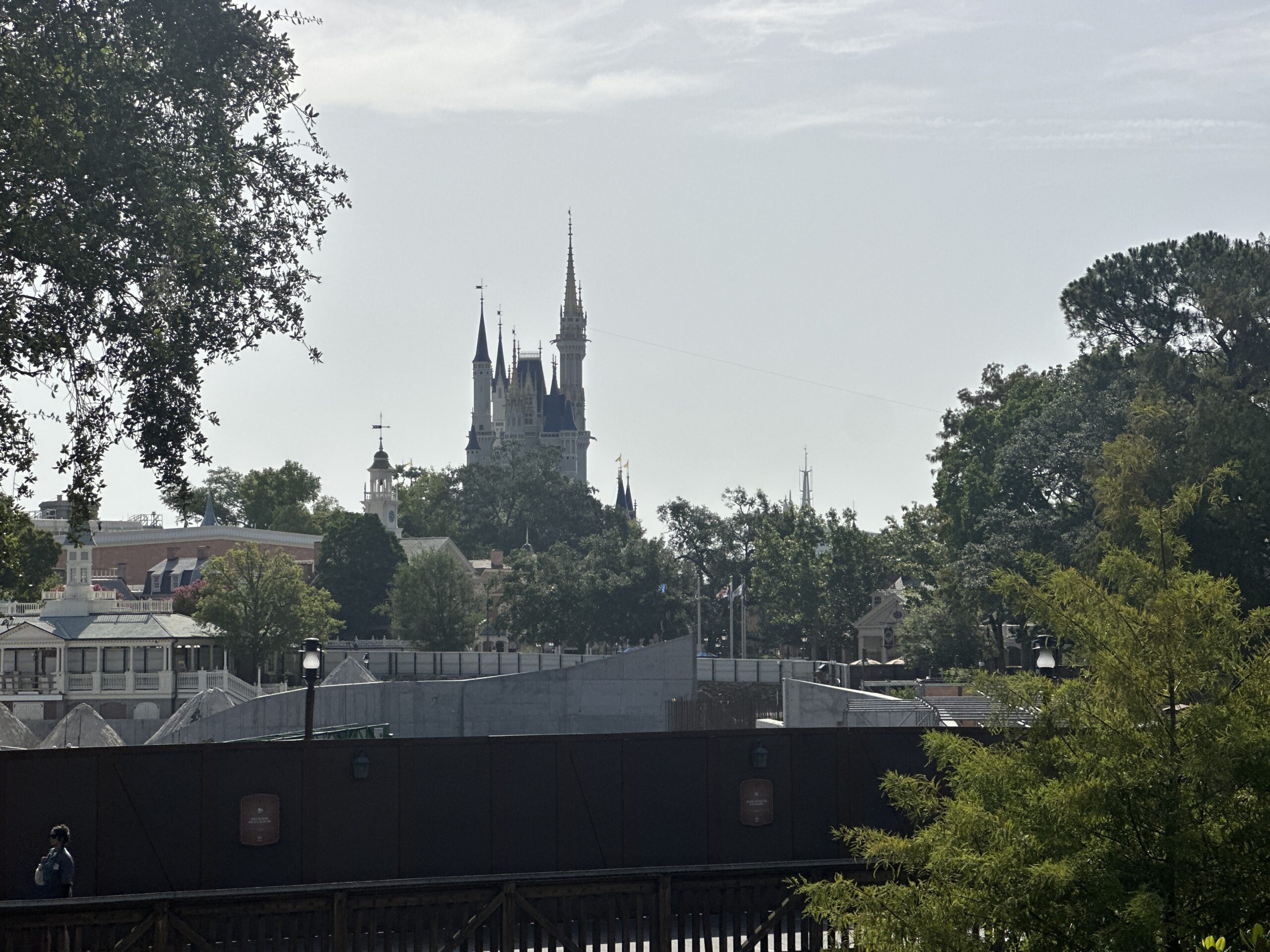 Work continues on the Cars-themed Piston Peak National Park in Frontierland at Magic Kingdom.