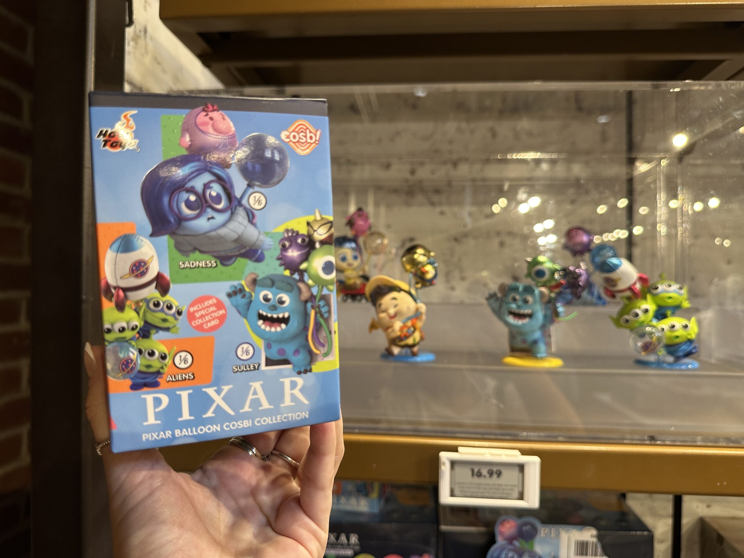 Blind Box Pixar Characters with Balloons, Classic Characters in Ride Vehicles From Disney Drop Shop