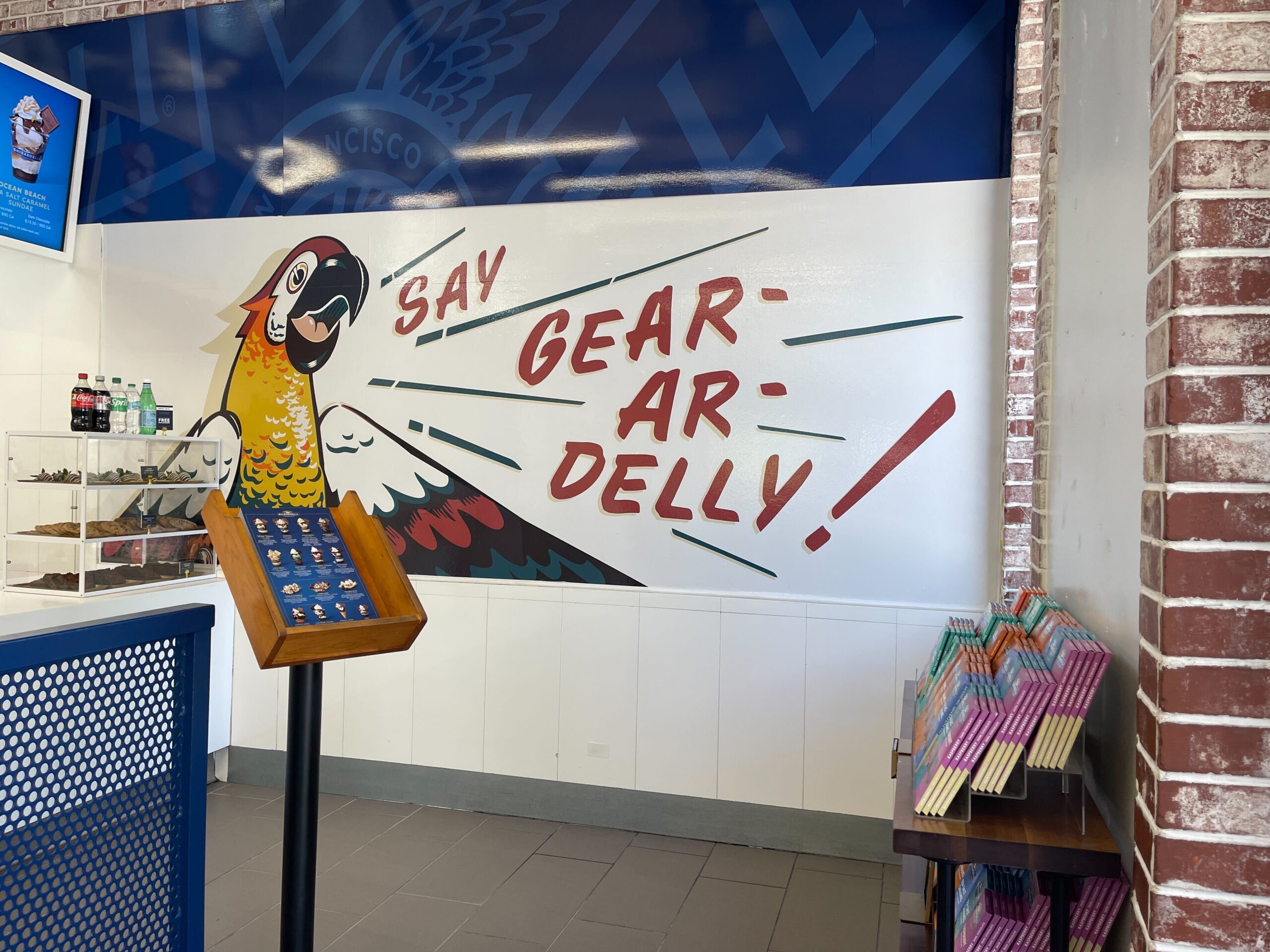 The temporary Ghiradelli Soda Fountain & Chocolate Shop location has opened at Disney Springs as the permanent location closes for renovations.