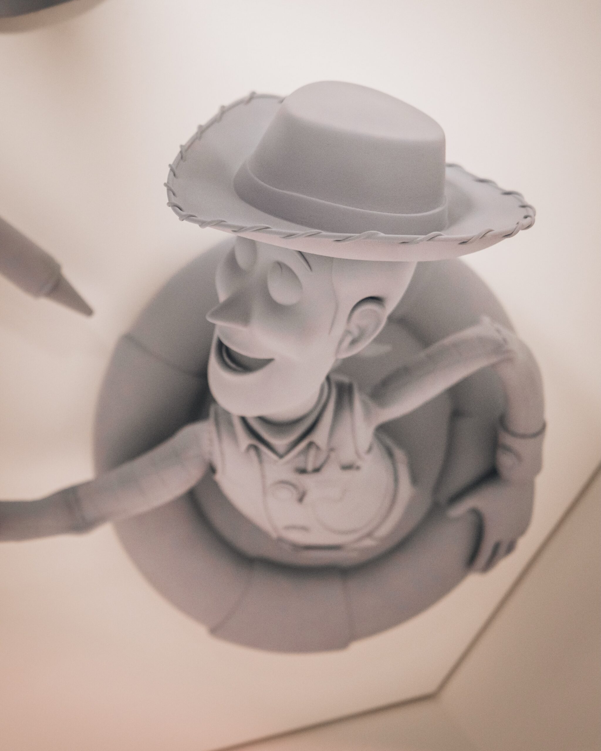 The Walt Disney Imagineering pavilion at D23 received several new exhibits overnight, giving attendees a closer look at projects announced during the Disney Experiences showcase.