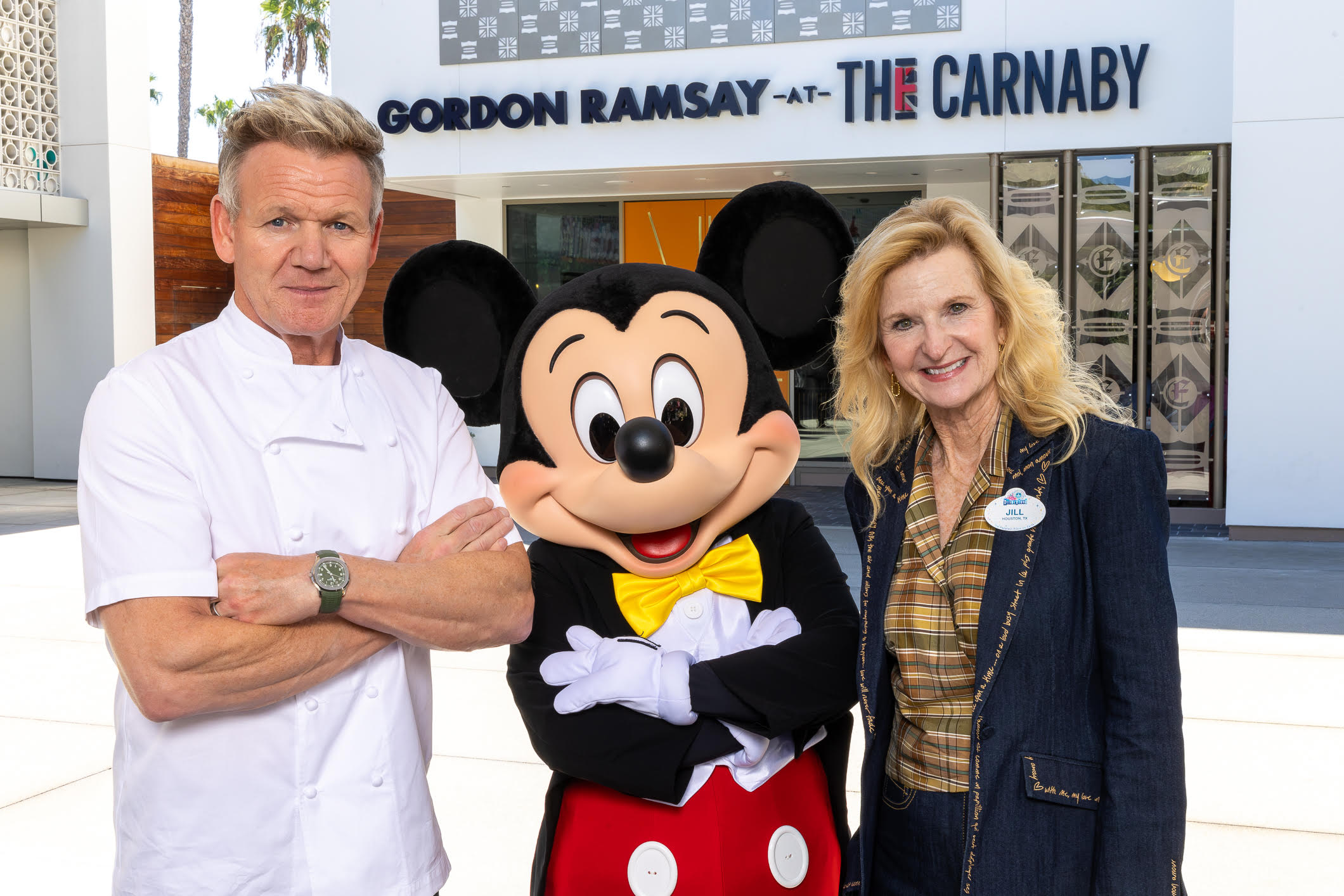 Gordon Ramsay Joins Mickey Mouse and Jill Estorino at The Carnaby in Downtown Disney District