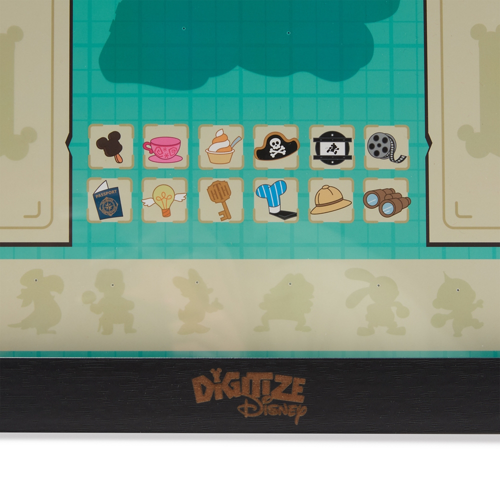 Disney pin collectors can map out the complete Digitize Disney series with a new limited-release display frame.