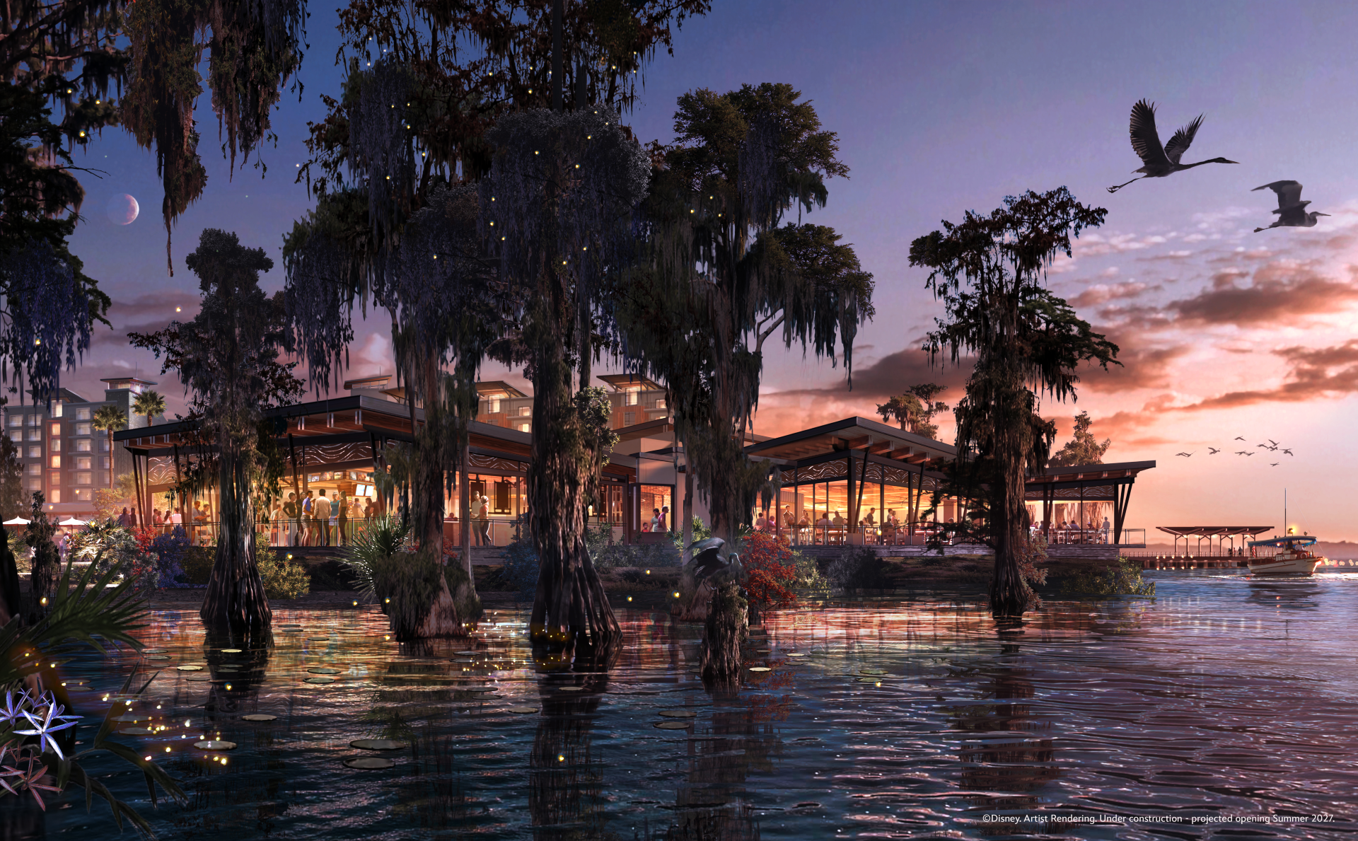 BREAKING: Three Restaurants Announced for Disney's Lakeshore Lodge, New Concept Art of Pocahontas Lobby & Fireworks Lounge