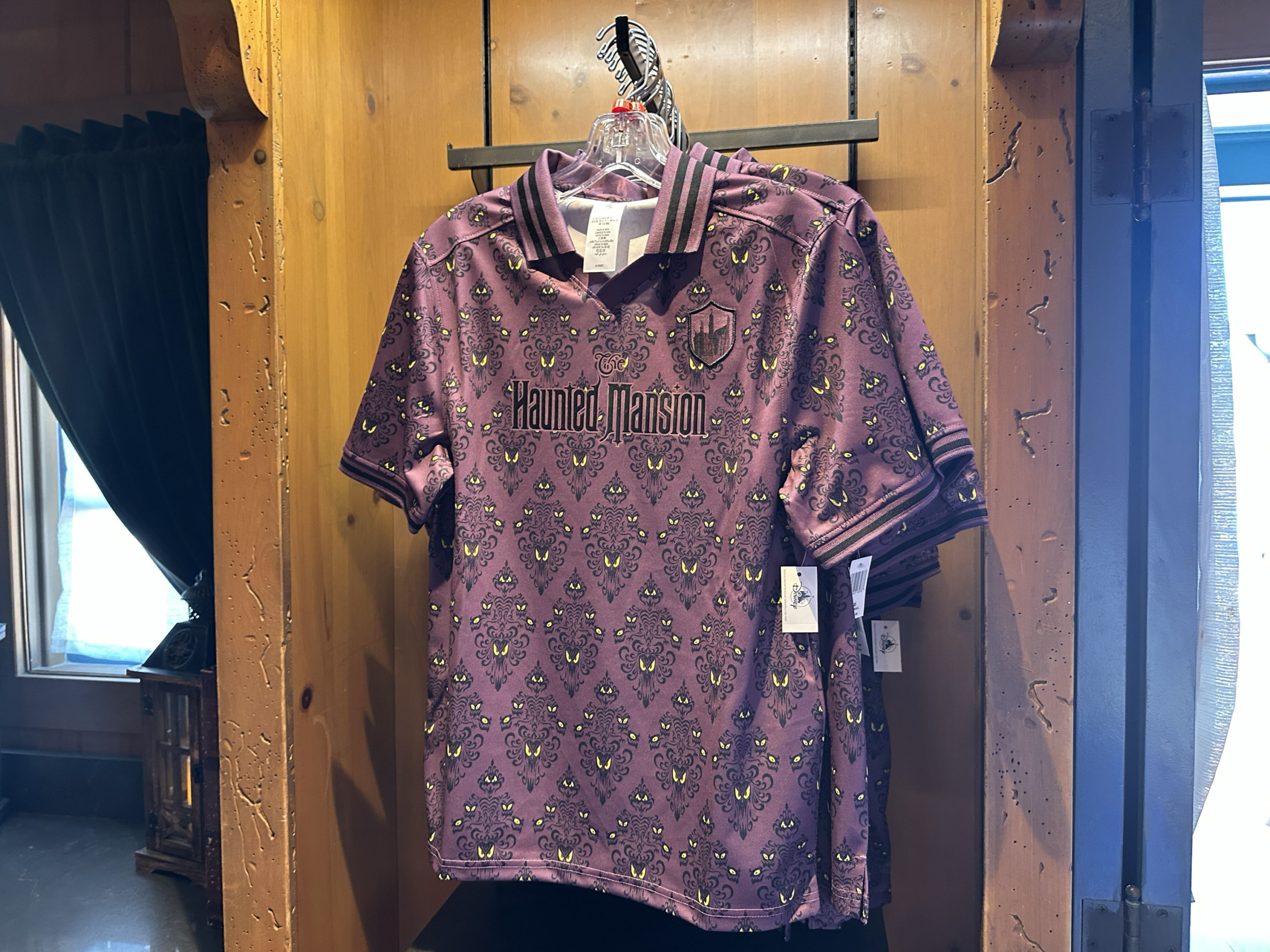 New collared soccer jerseys inspired by Lizzie McGuire and The Haunted Mansion are now available at Magic Kingdom.