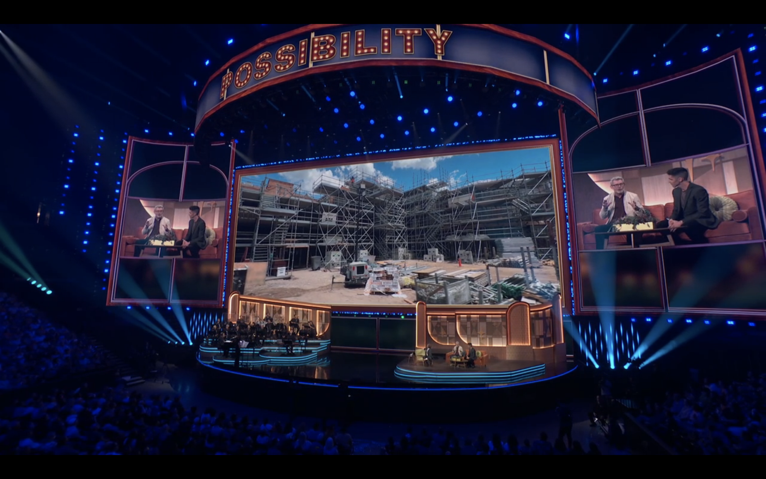Disney concept art for Monstropolis dining and shopping