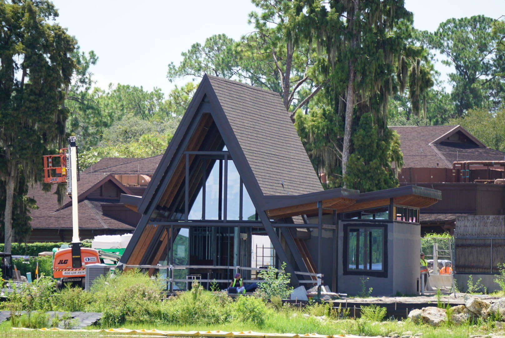 Lakeshore Lodge Lake Houses under construction.