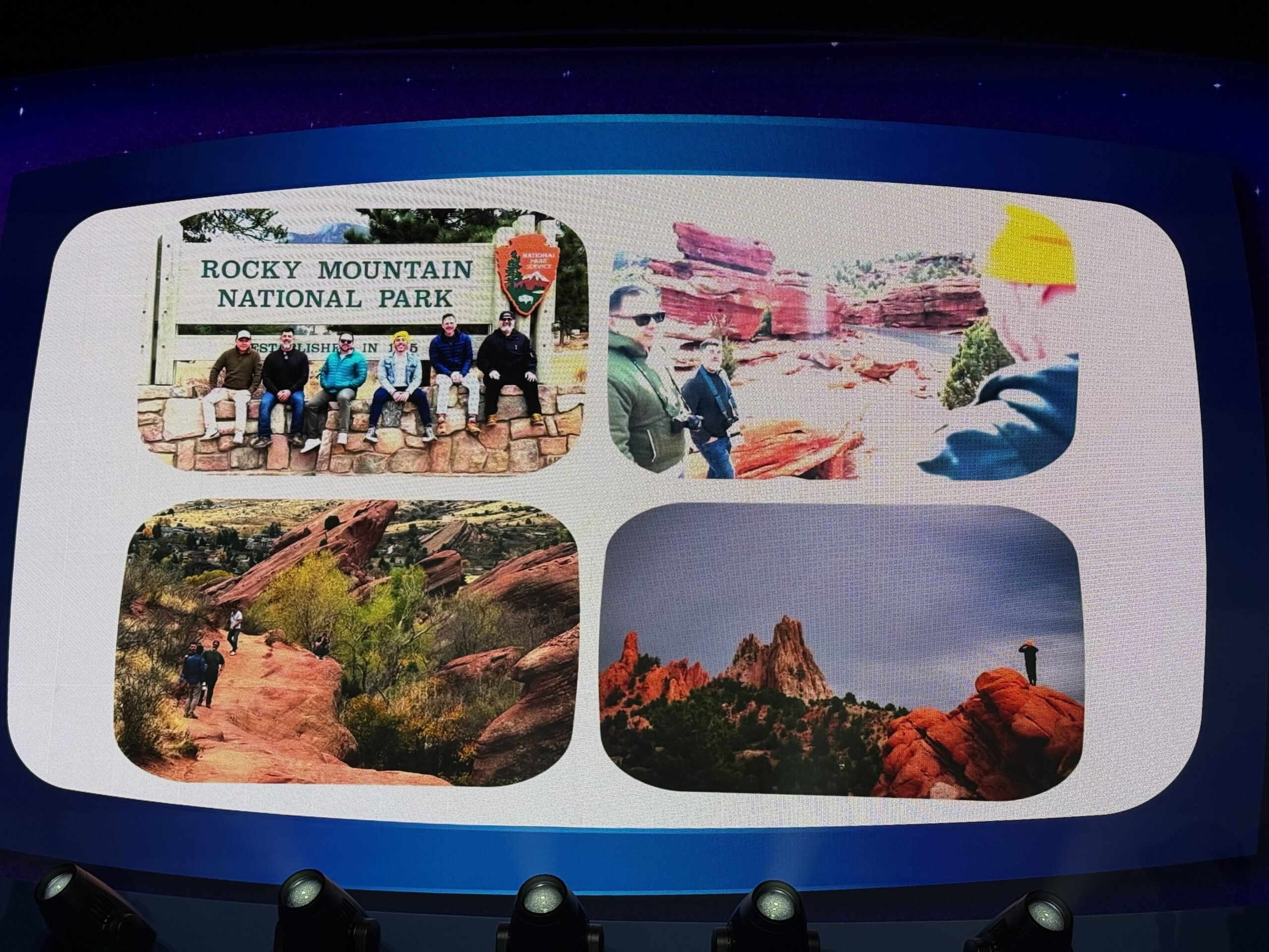 Walt Disney Imagineering shared new concept art, early production sketches, creative guidelines, and other behind-the-scenes material for Piston Peak National Park during a presentation on the D23 expo floor.