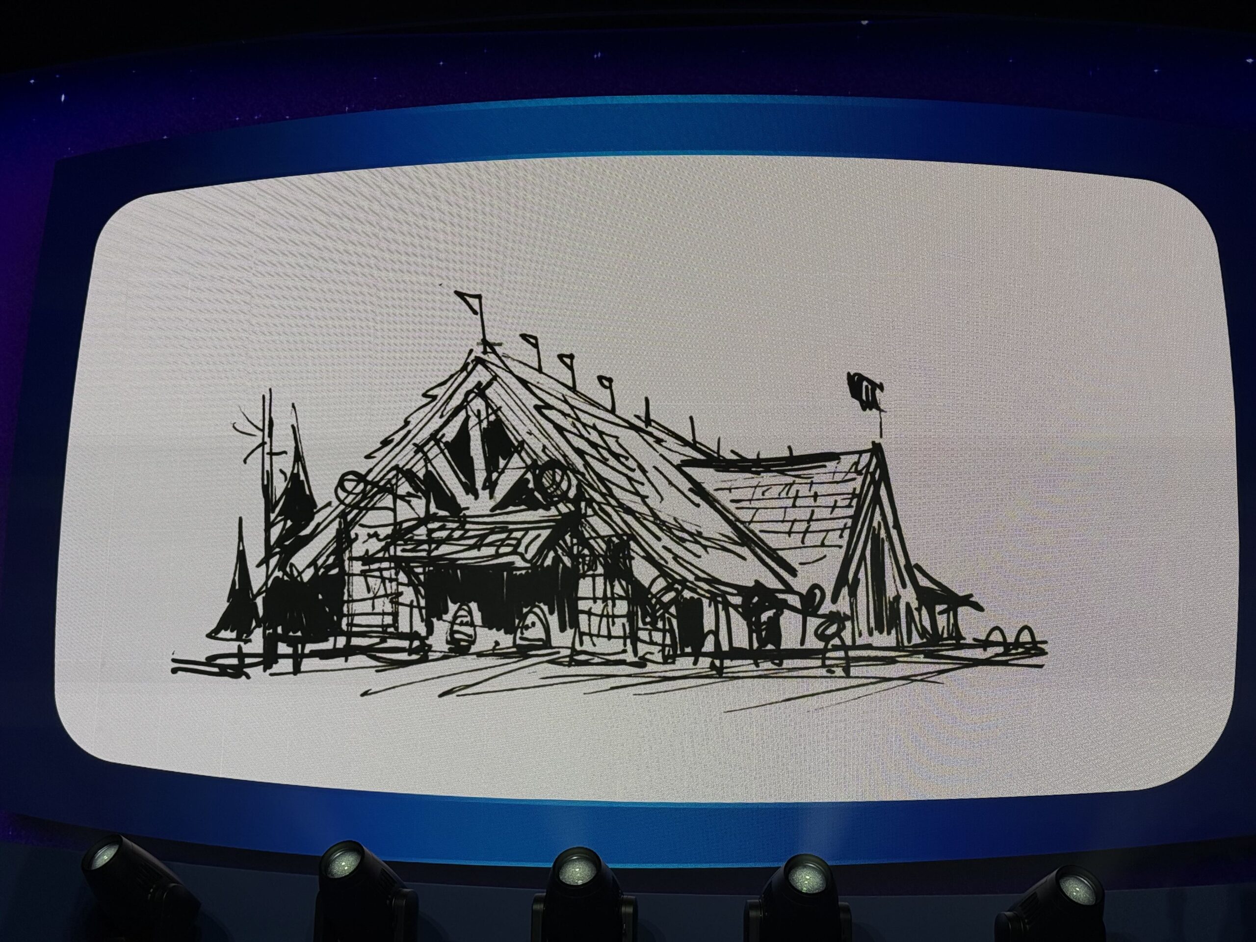 Walt Disney Imagineering shared new concept art, early production sketches, creative guidelines, and other behind-the-scenes material for Piston Peak National Park during a presentation on the D23 expo floor.