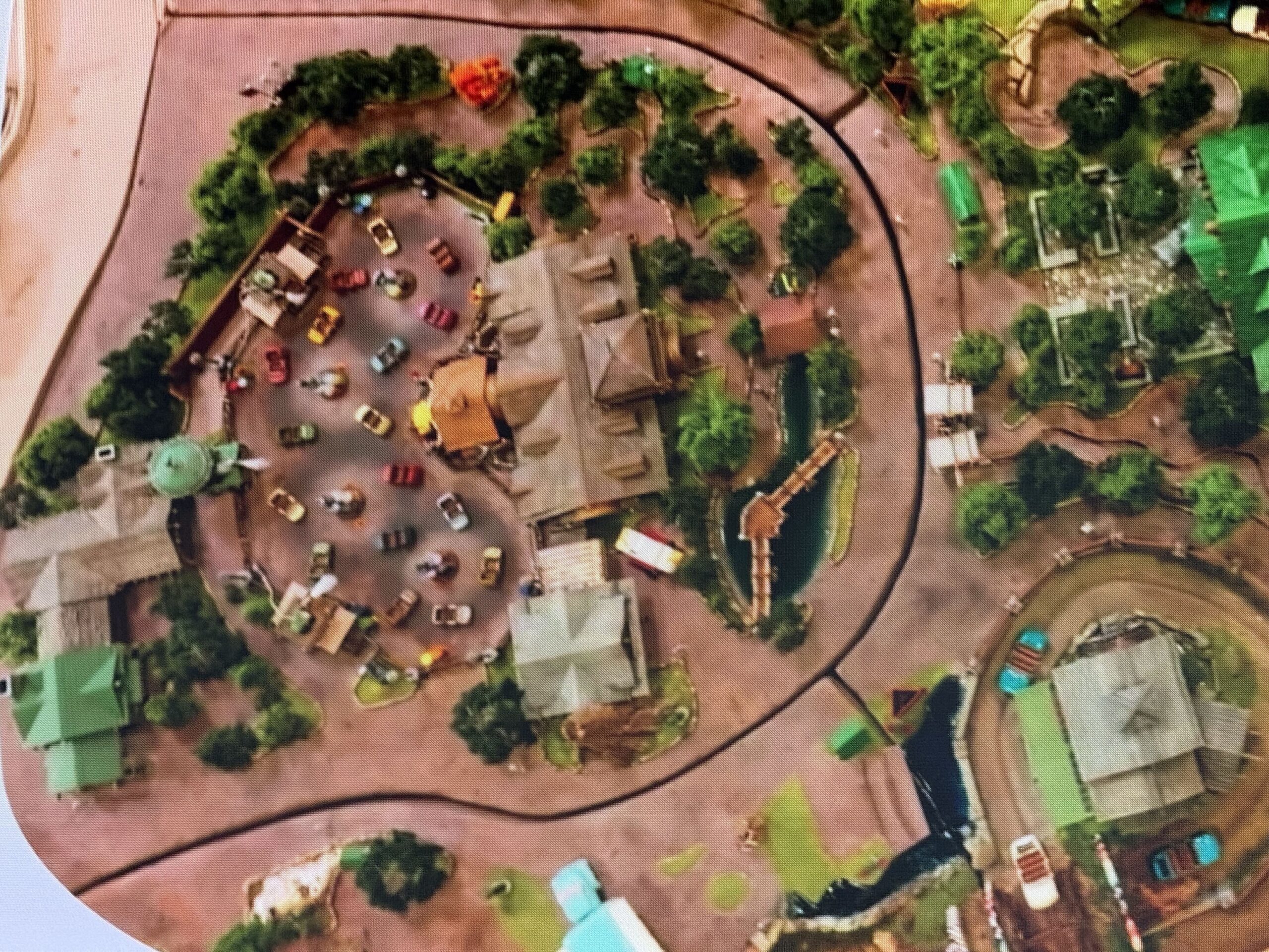 Walt Disney Imagineering shared new concept art, early production sketches, creative guidelines, and other behind-the-scenes material for Piston Peak National Park during a presentation on the D23 expo floor.