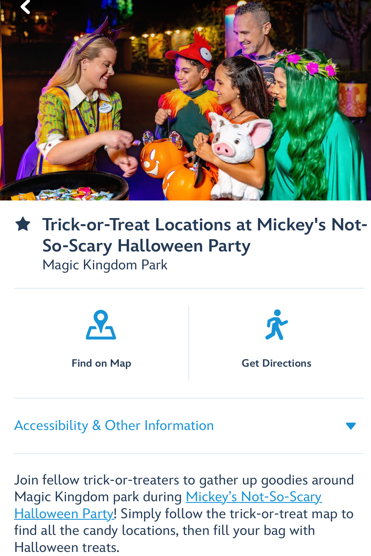 Guests can collect Halloween candy at 13 locations throughout Magic Kingdom during Mickey’s Not-So-Scary Halloween Party 2026.