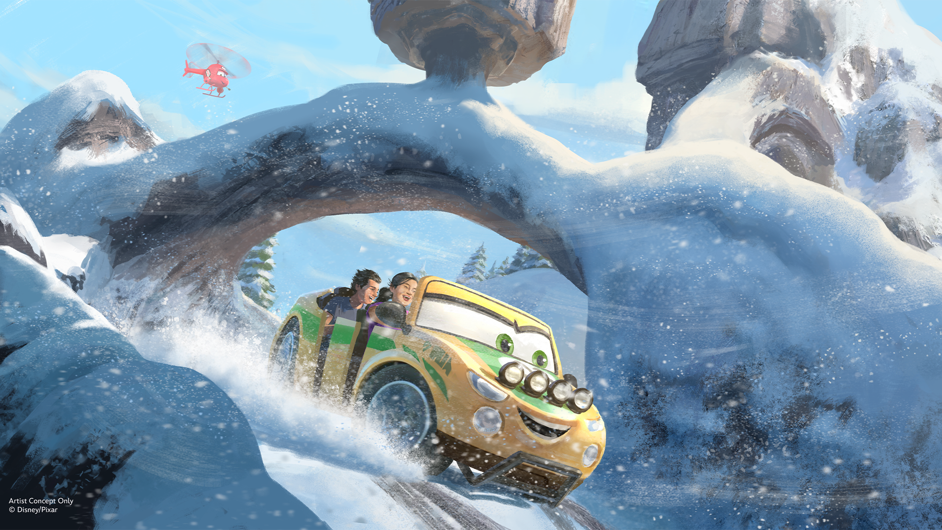 Concept Art Teases Kathy Copter for Piston Peak National Park