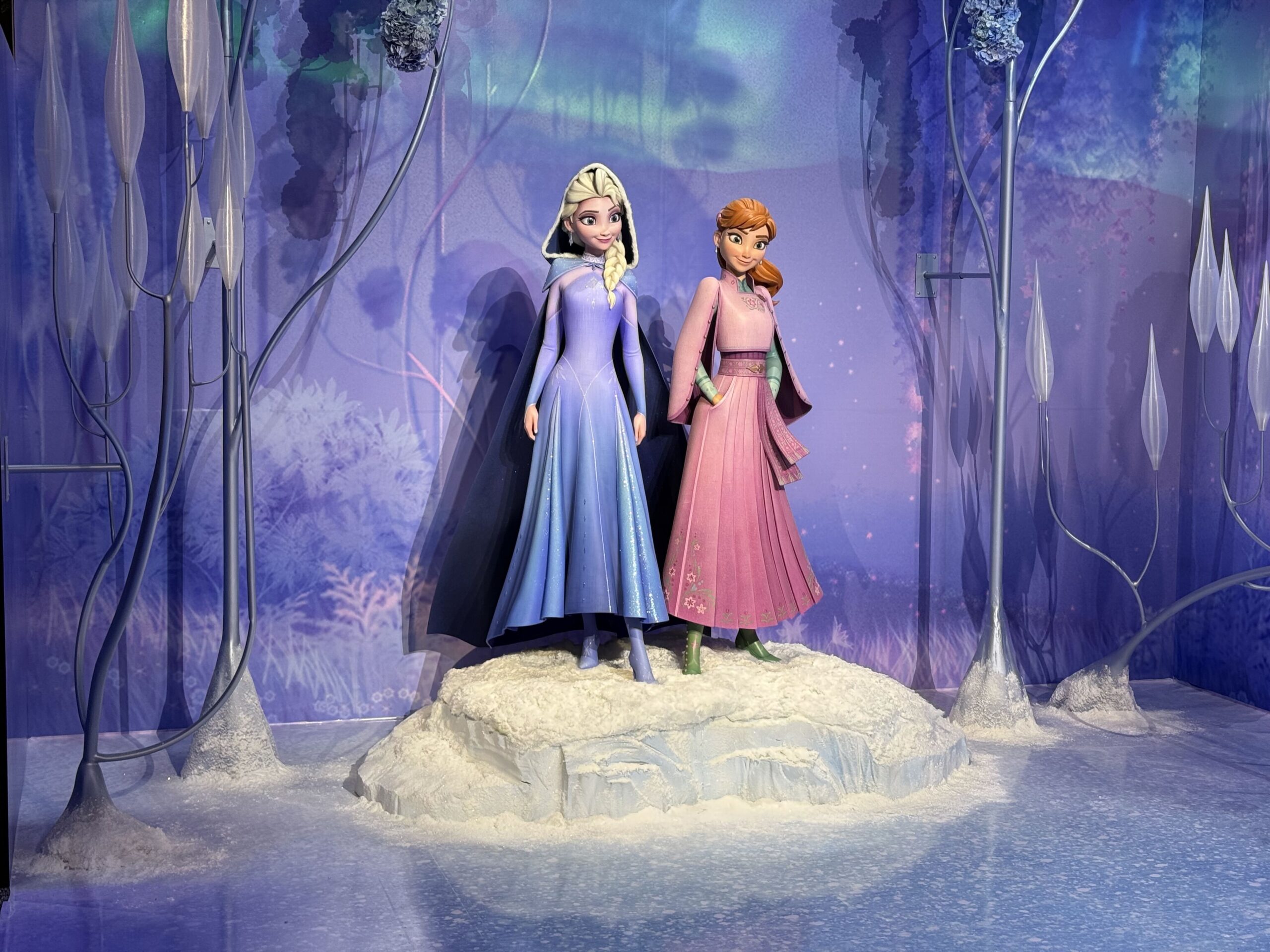 Frozen 3 character statues.