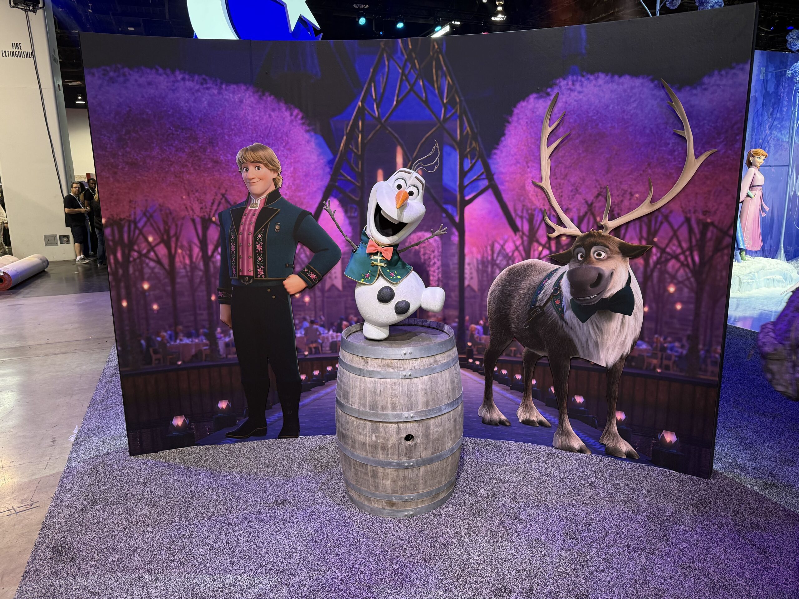 Frozen 3 character statues.