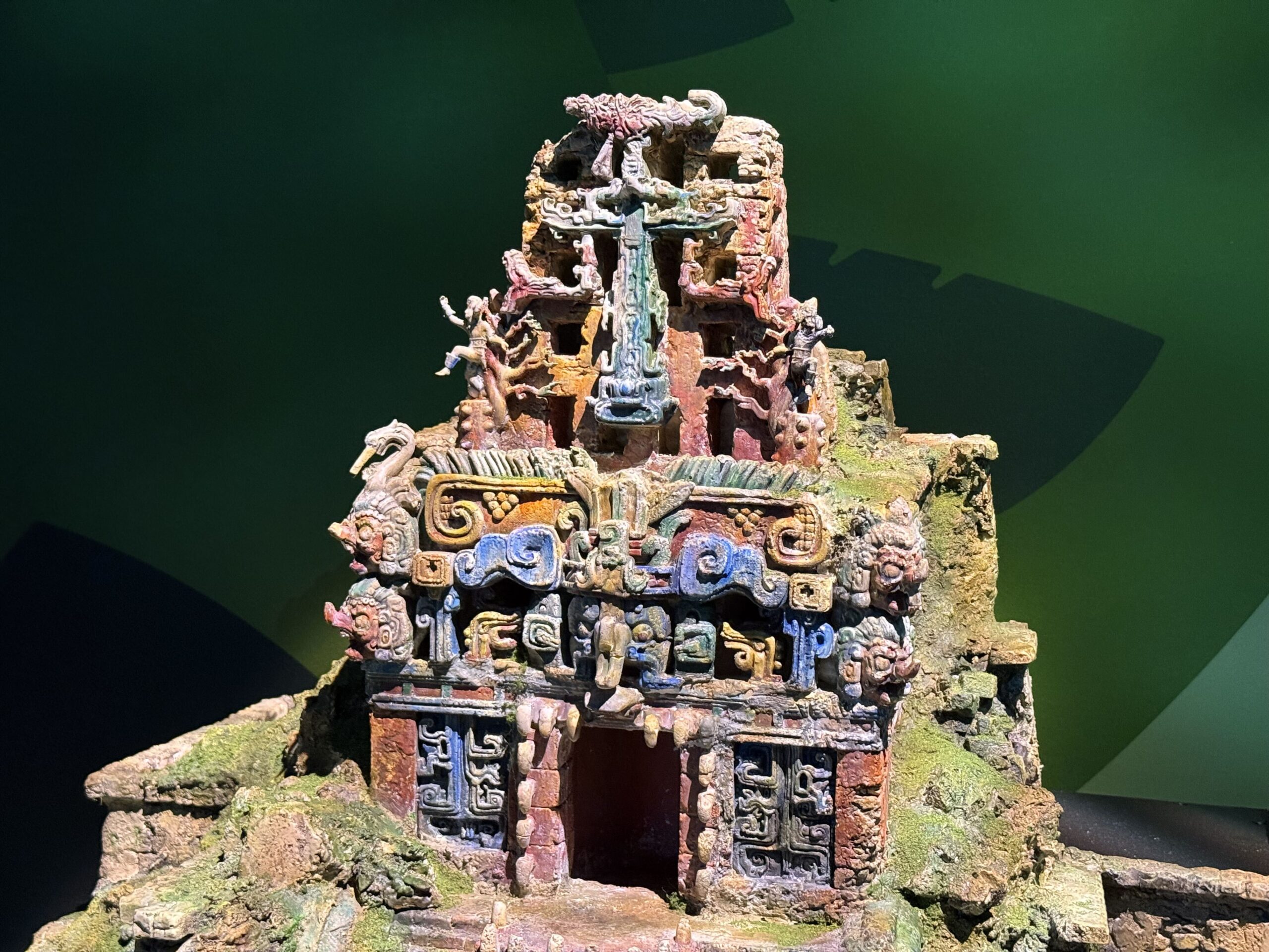 Displayed at D23: The Ultimate Disney Fan Event is a model of the new Indiana Jones ride's temple facade, as well as photos of the facade under construction and a look inside the attraction. The new ride is a reimagining of DINOSAUR at Disney's Animal Kingdom.