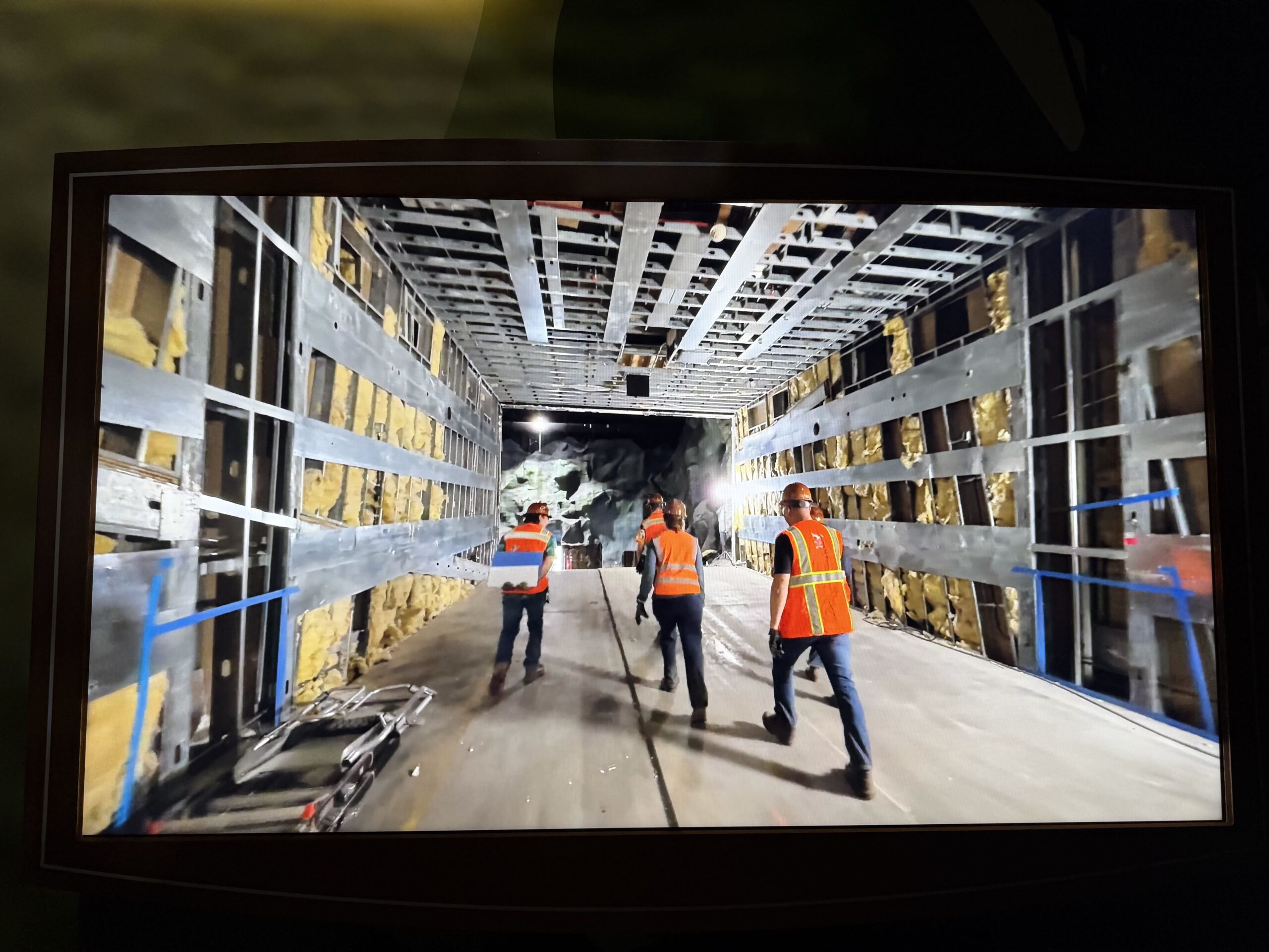 Displayed at D23: The Ultimate Disney Fan Event is a model of the new Indiana Jones ride's temple facade, as well as photos of the facade under construction and a look inside the attraction. The new ride is a reimagining of DINOSAUR at Disney's Animal Kingdom.