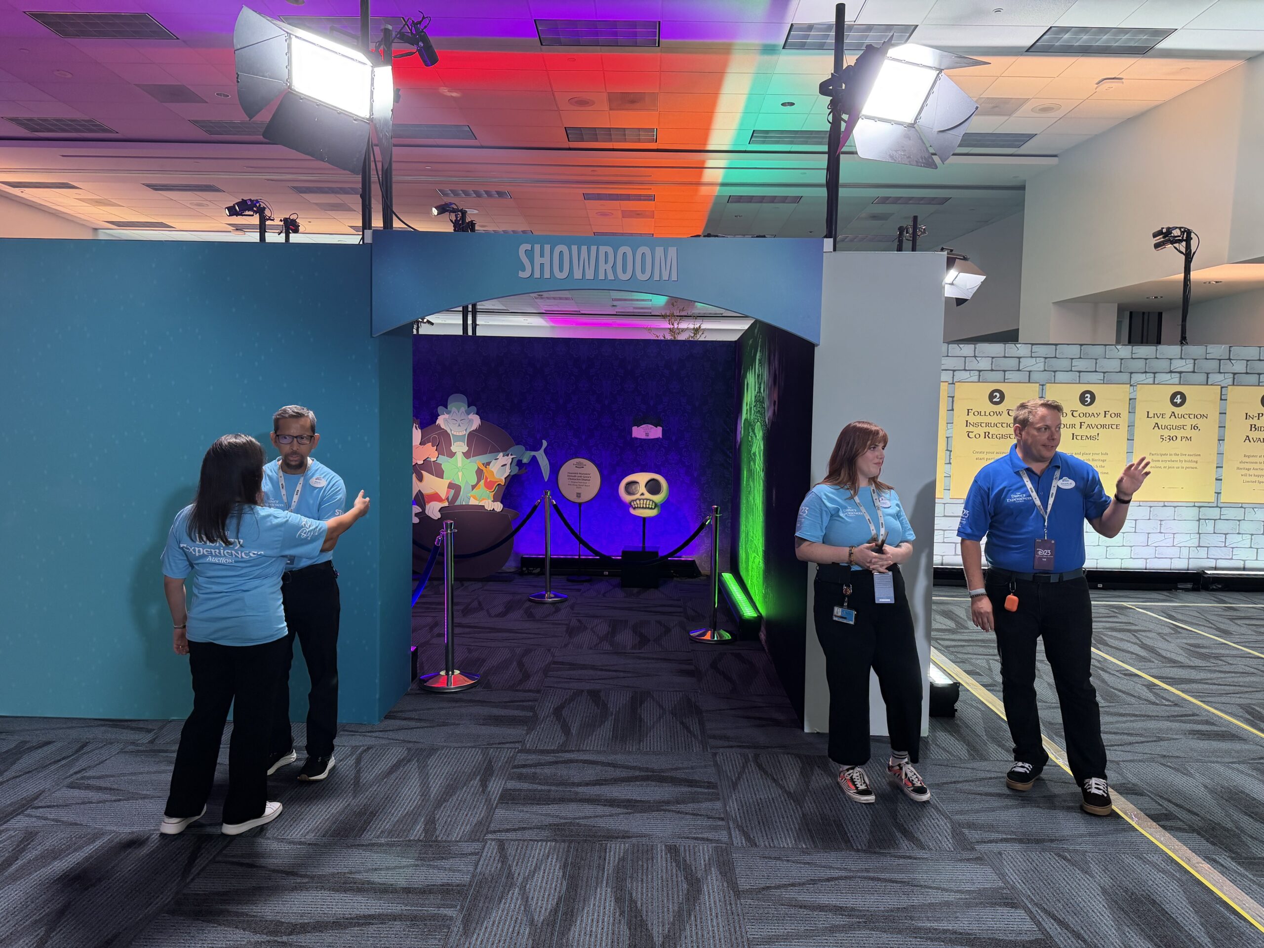We're at D23: The Ultimate Disney Fan Event, where fans can participate in an auction of authentic Disney Parks props.