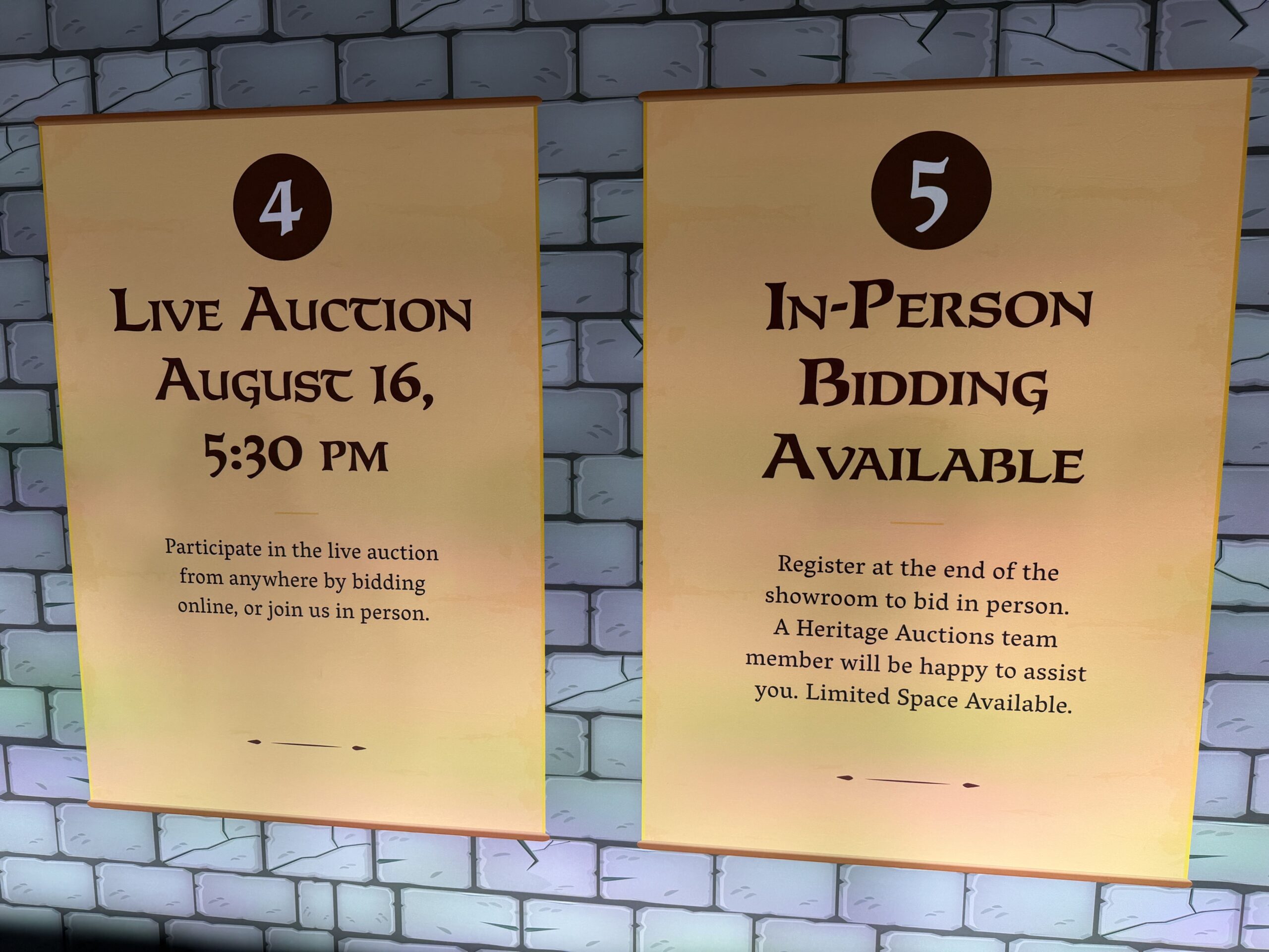 We're at D23: The Ultimate Disney Fan Event, where fans can participate in an auction of authentic Disney Parks props.