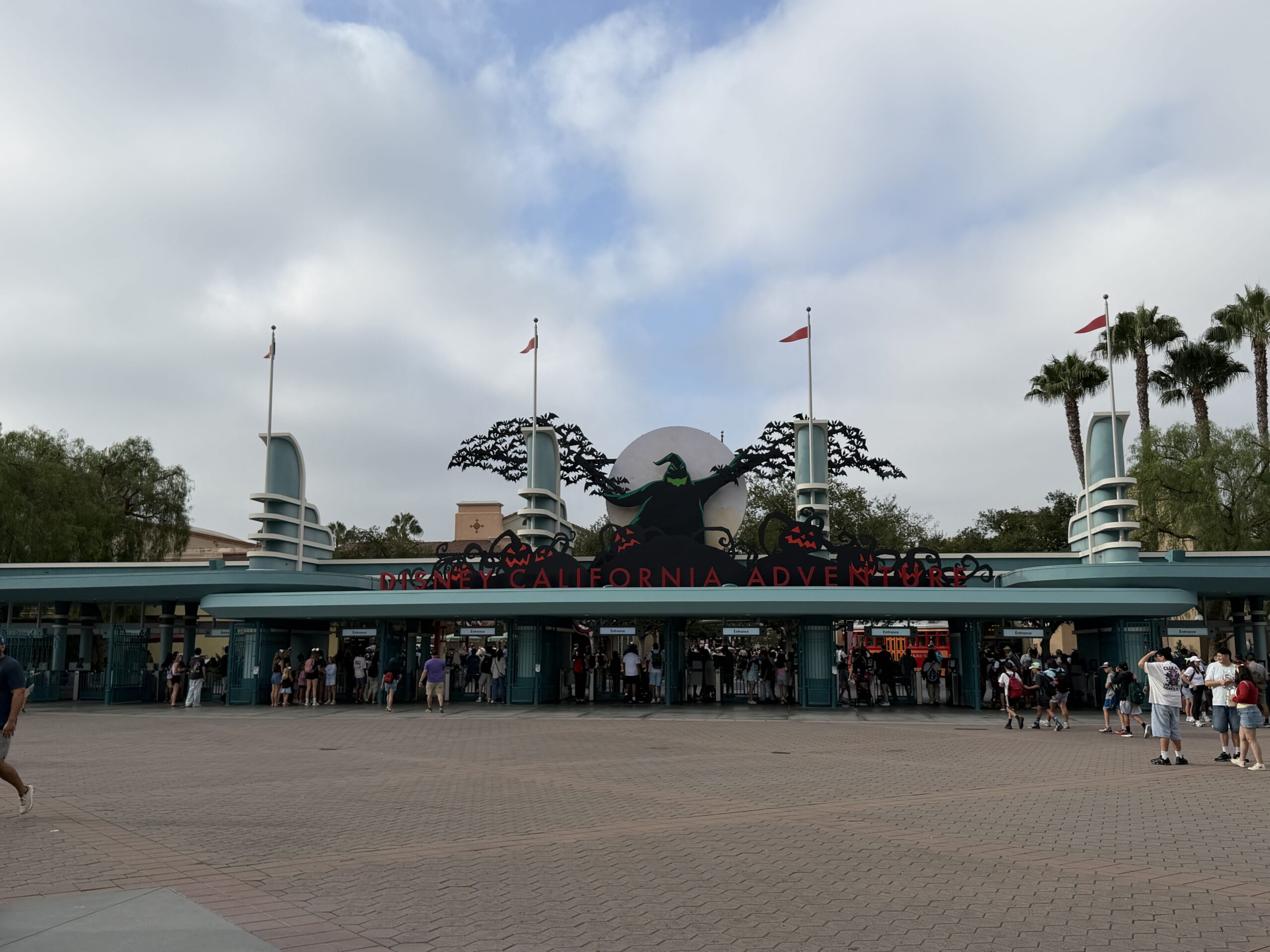 Oogie Boogie Bash Entrance Signage & More Decor Installed at Disney California Adventure