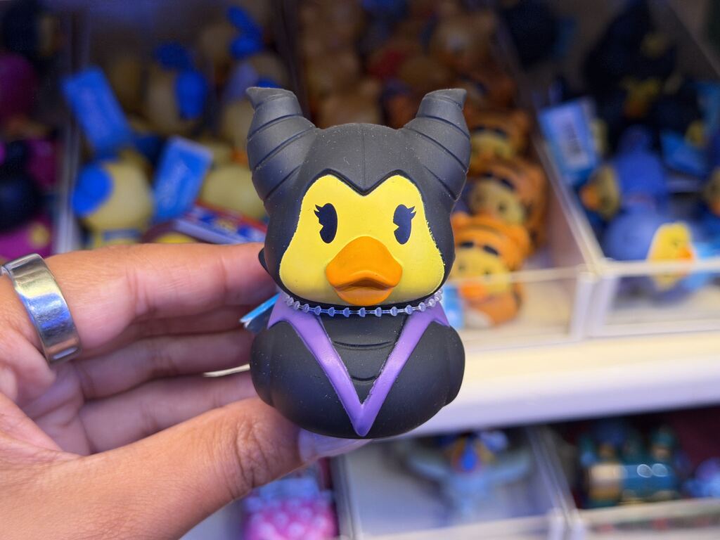 Maleficent rubber duck available at Disneyland