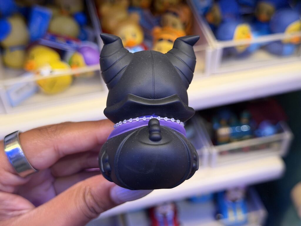 Maleficent rubber duck available at Disneyland