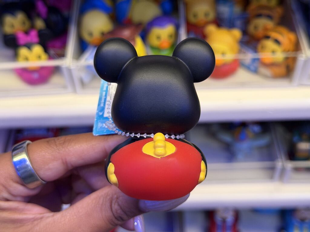 Mickey Mouse rubber duck available at Disneyland