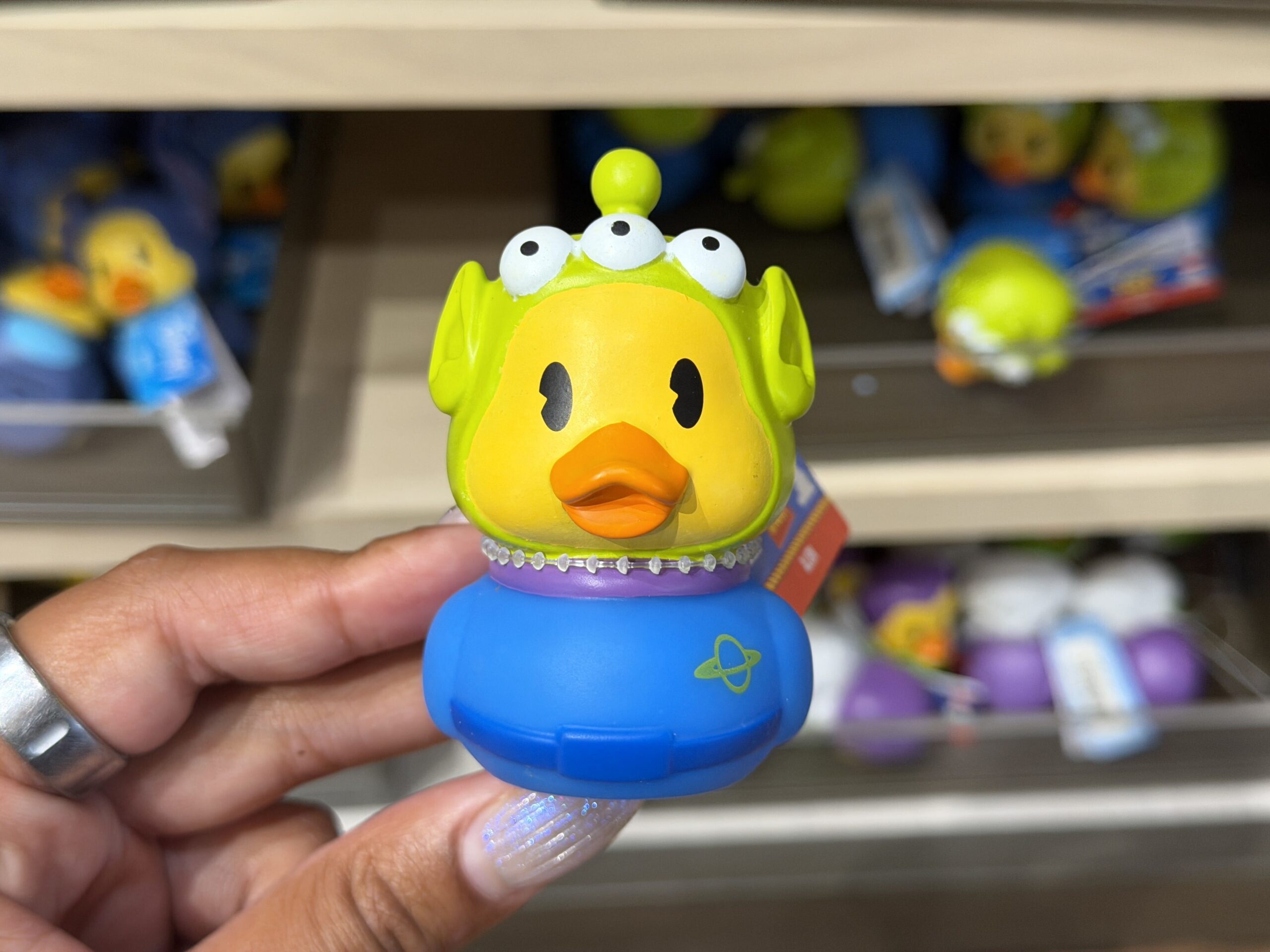 Toy Story Alien rubber duck available at Disneyland